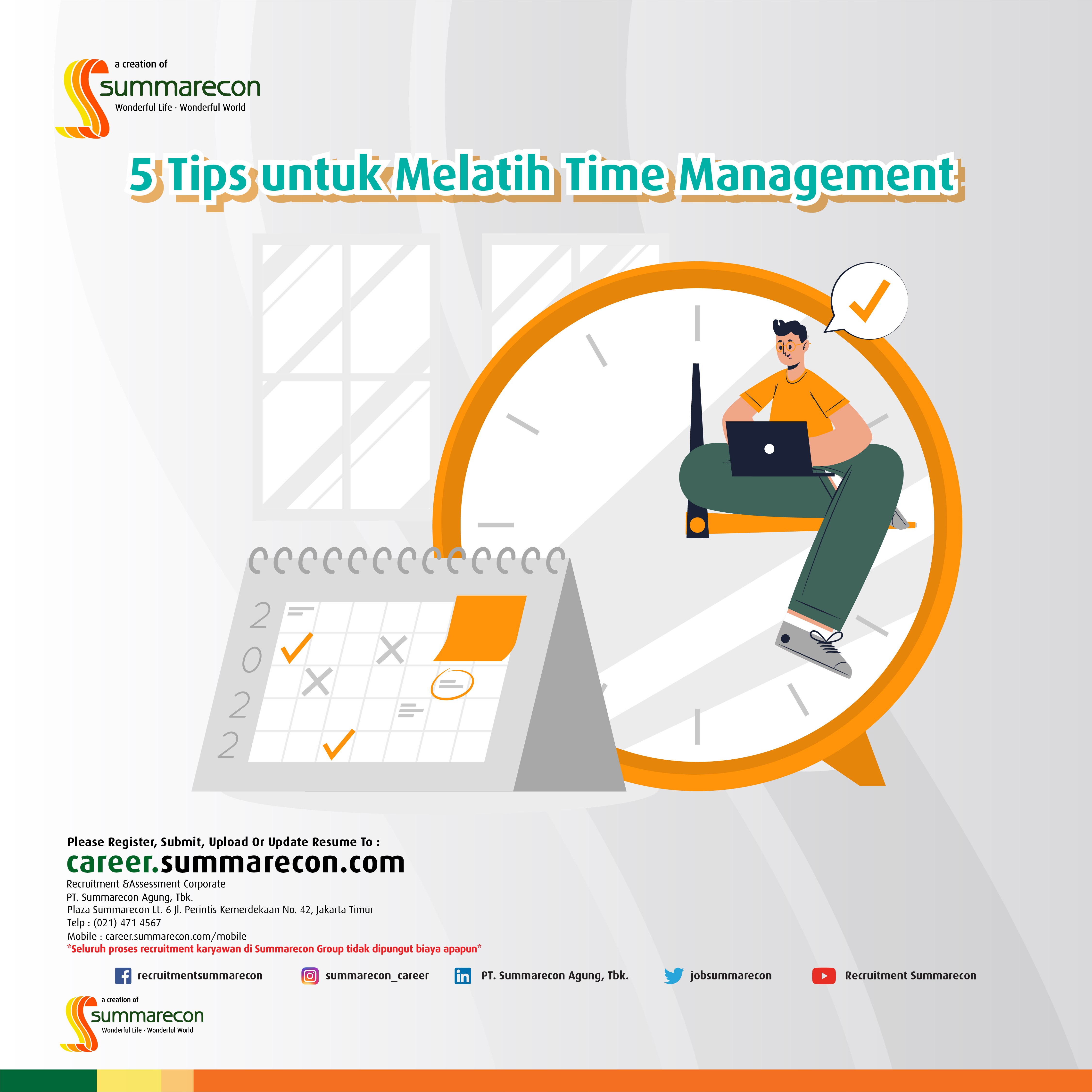 5 Tips untuk Melatih Time Management