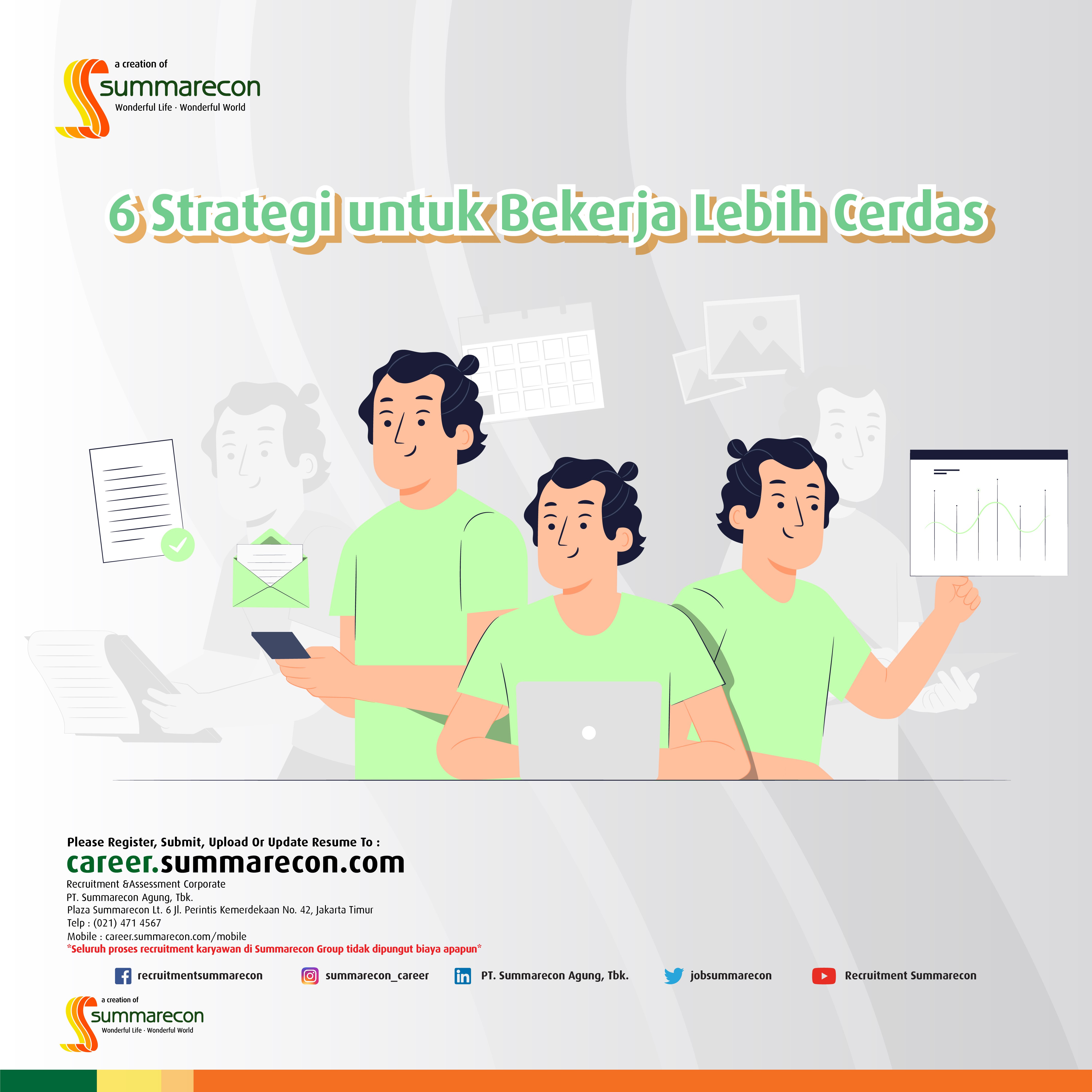 6 Strategi untuk Bekerja Lebih Cerdas