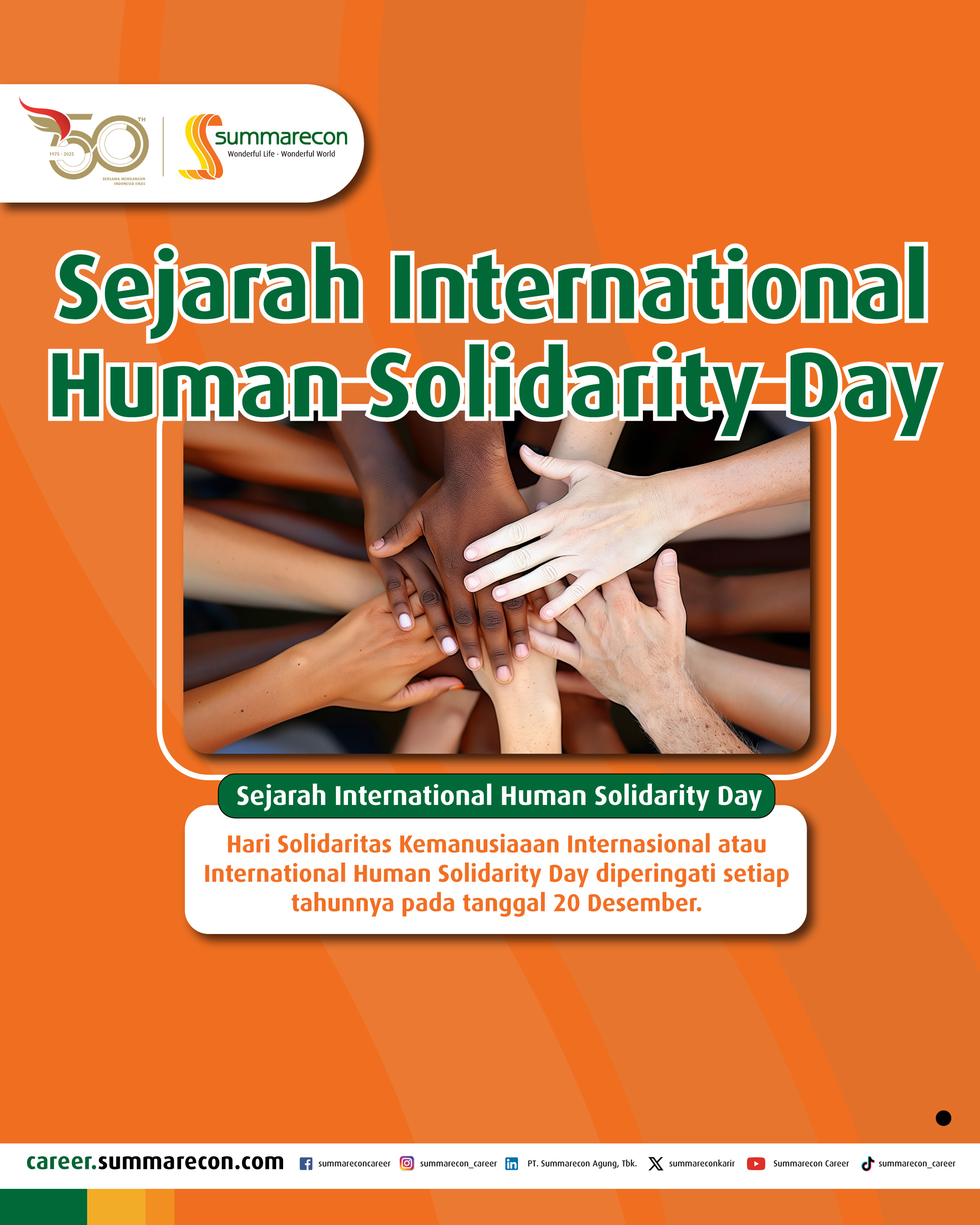 Sejarah International Human Solidarity Day