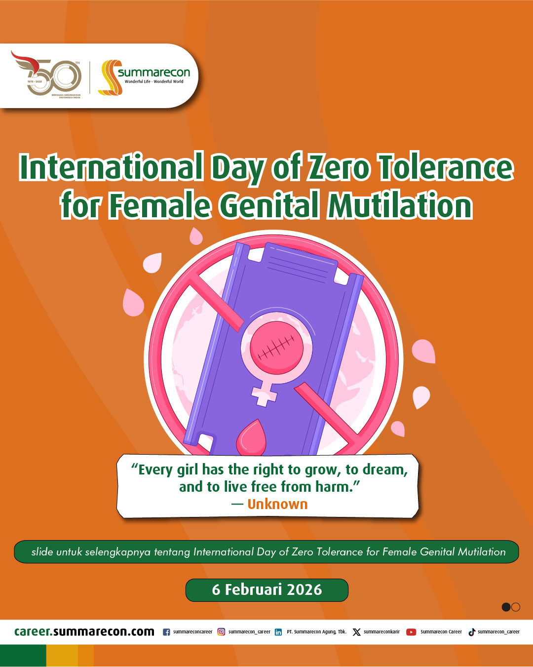 International Day of Zero Tolerance for Female Genital Mutilation