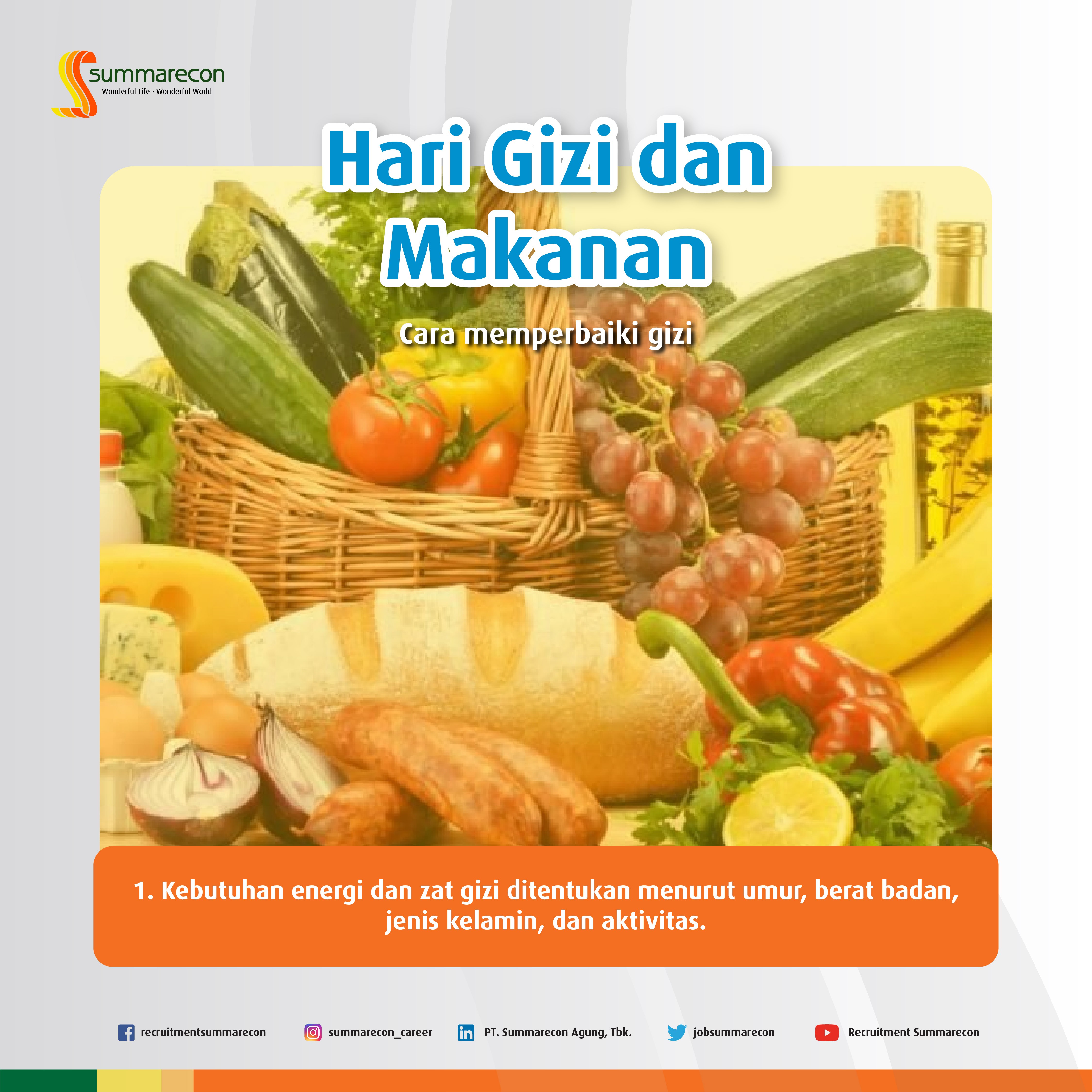 Hari Gizi dan Makanan - Cara Memperbaiki Gizi (1/5)