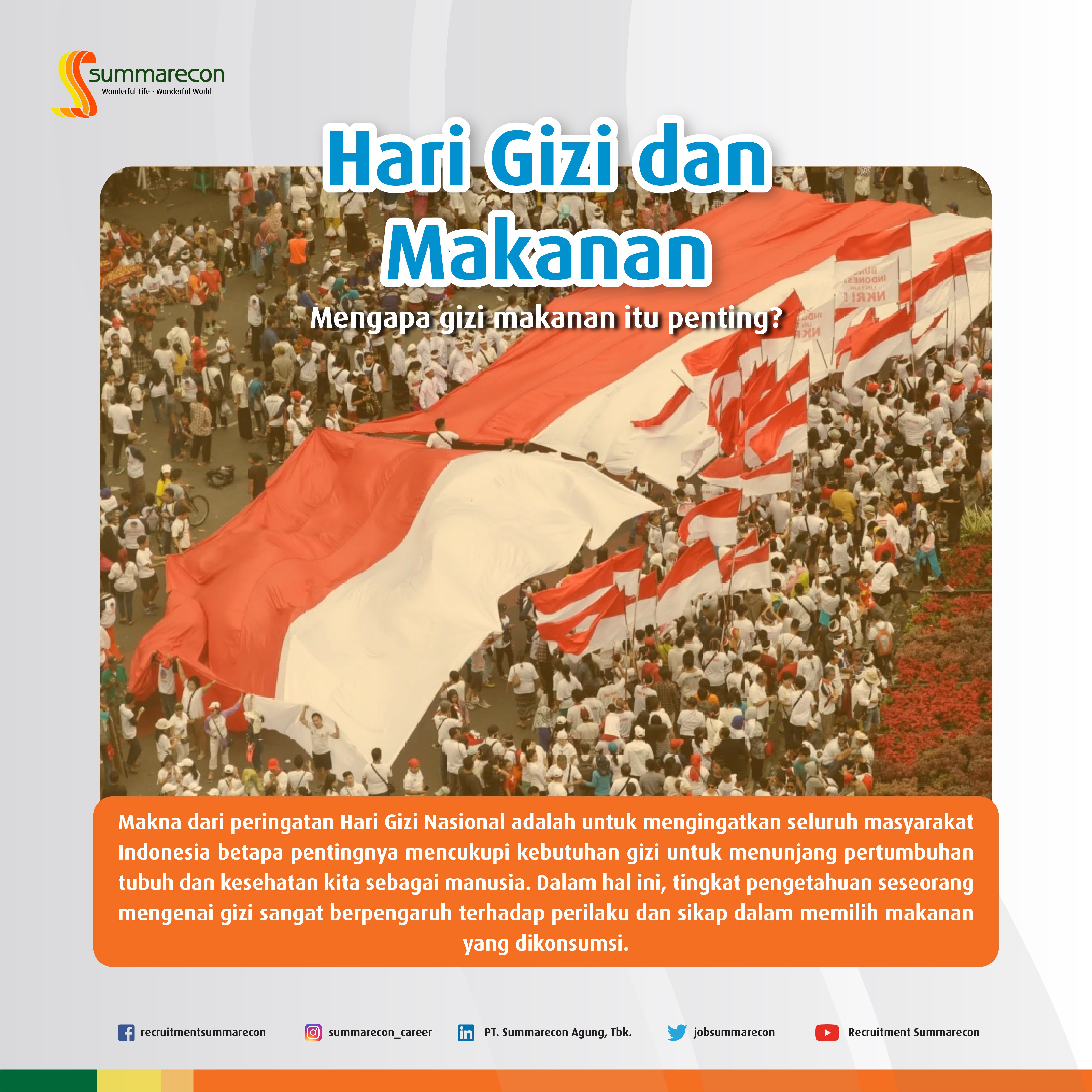 Hari Gizi dan Makanan - Mengapa Gizi Makanan Itu Penting? (3/3)