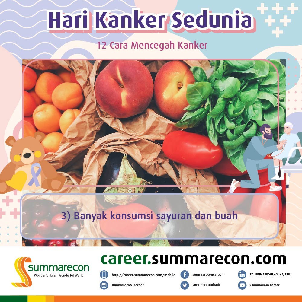 Hari Kanker Sedunia - 12 Cara Mencegah Kanker (3/12)