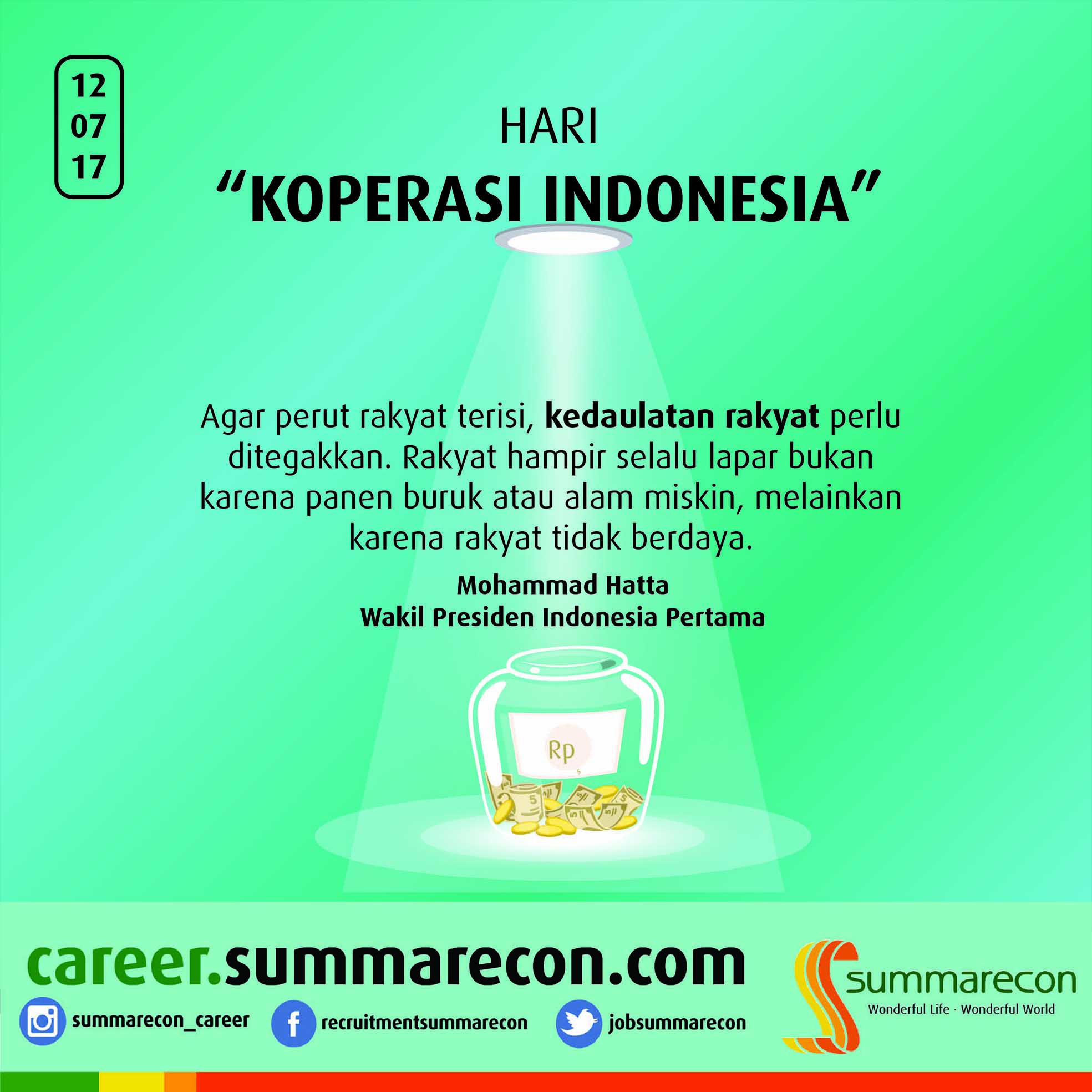 Hari Koperasi Indonesia (12 Juli 2017)