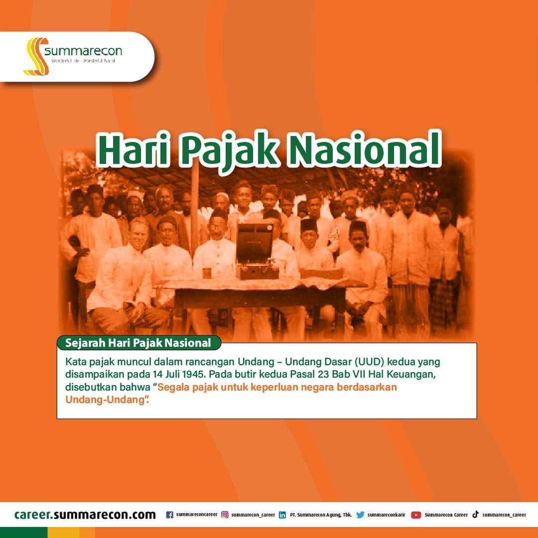 Hari Pajak Nasional - Sejarah Hari Pajak Nasional (7/9)