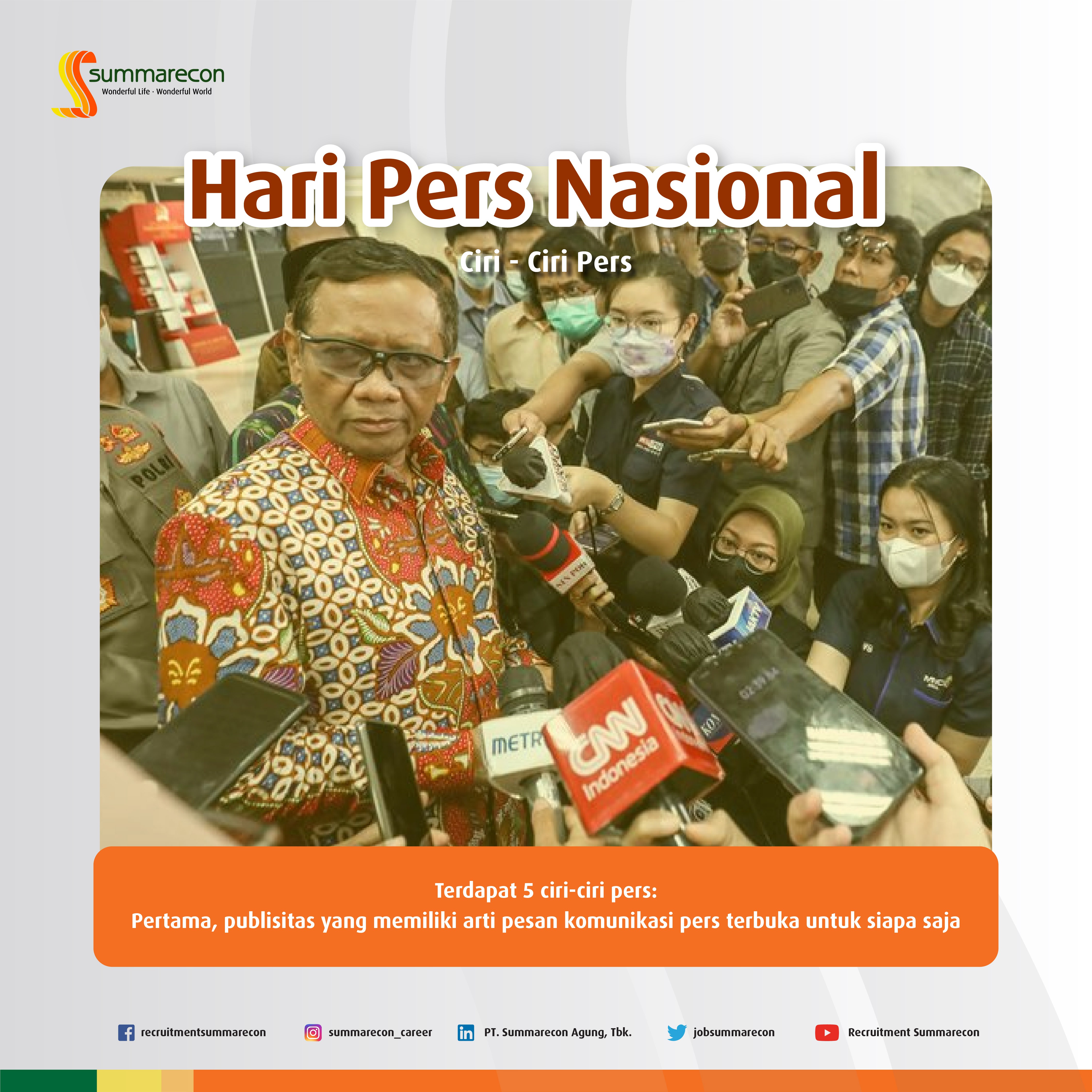 Hari Pers Nasional - Ciri - Ciri Pers (1/5)