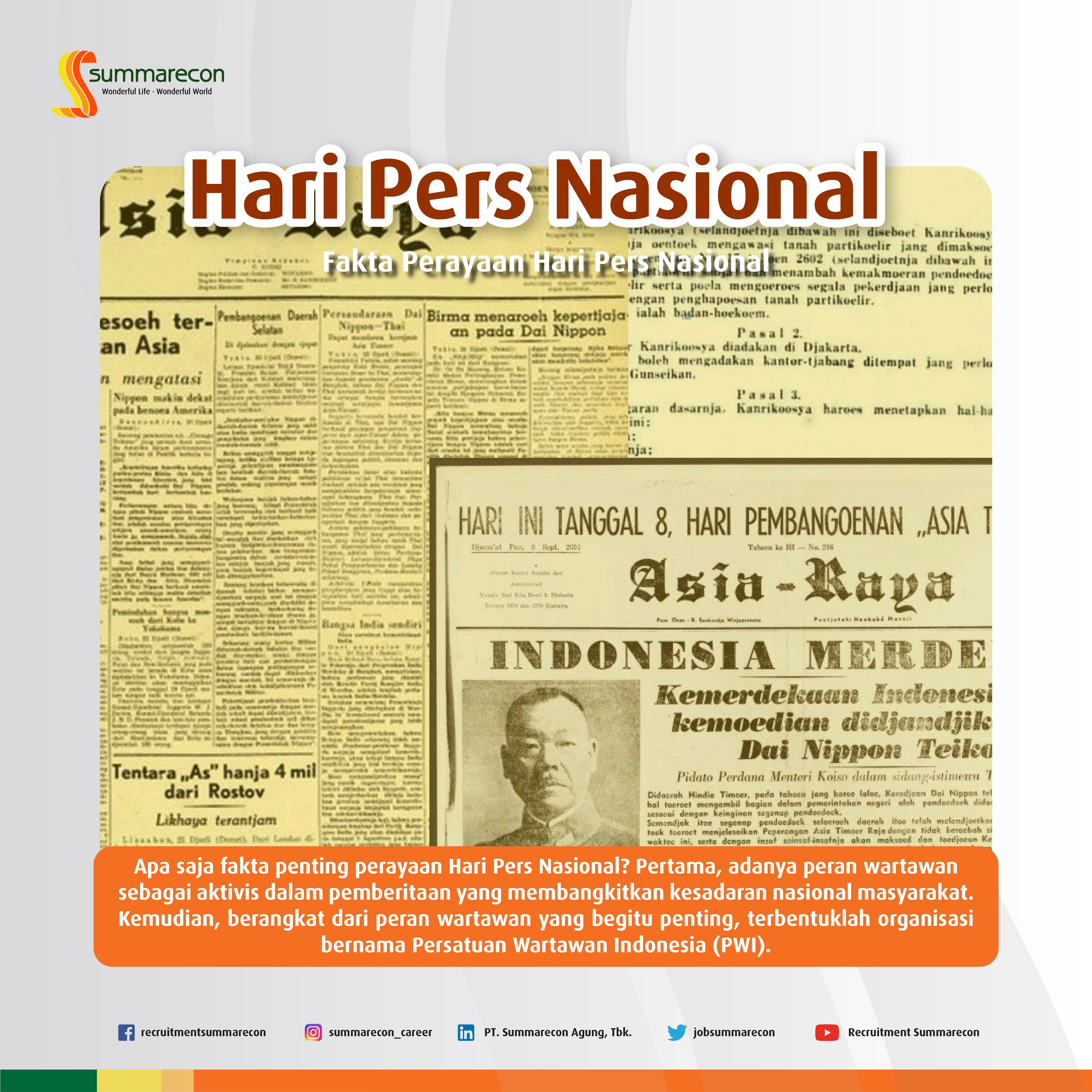 Hari Pers Nasional - Fakta Perayaan Hari Pers (1/3)
