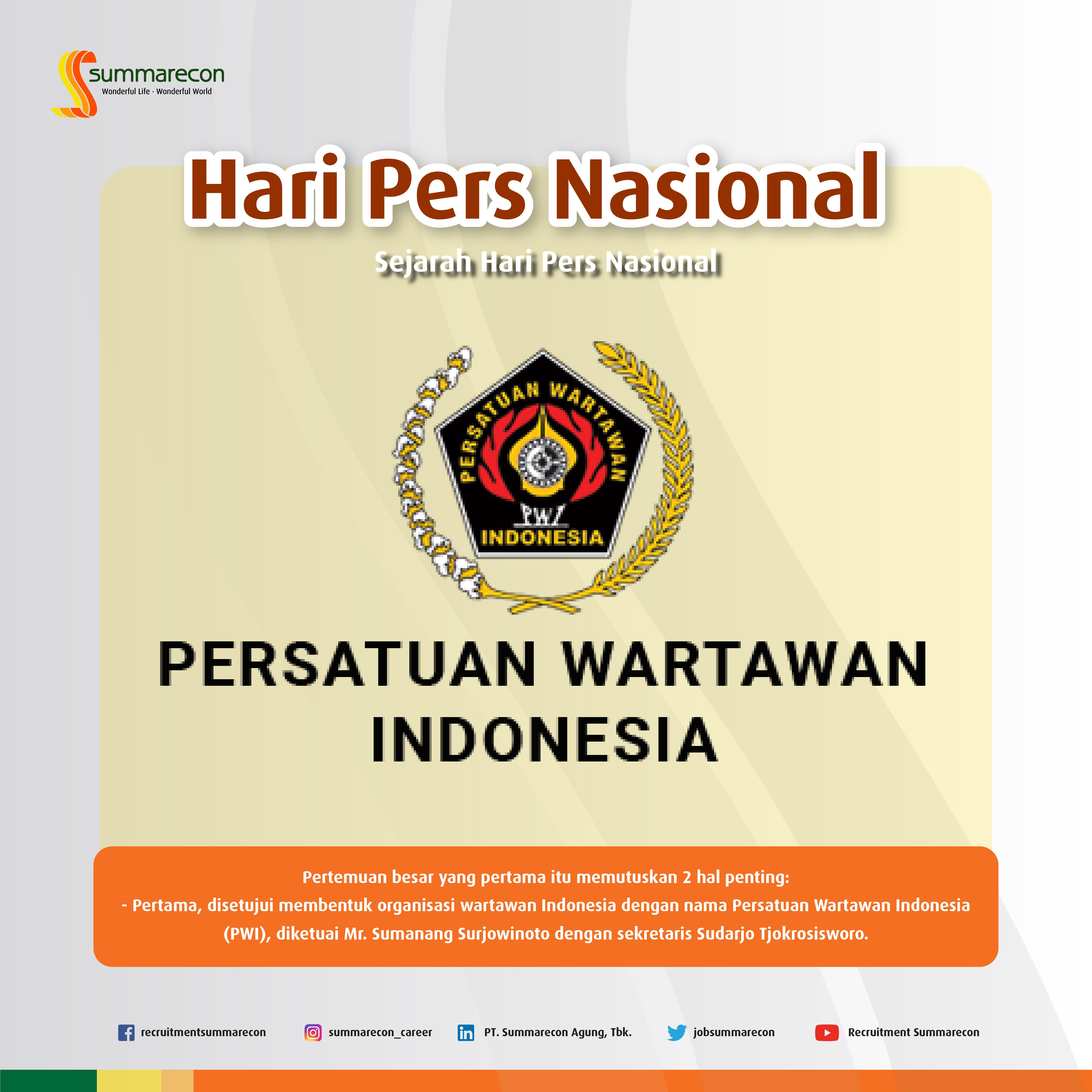 Hari Pers Nasional - Sejarah Hari Pers Nasional (5/8)