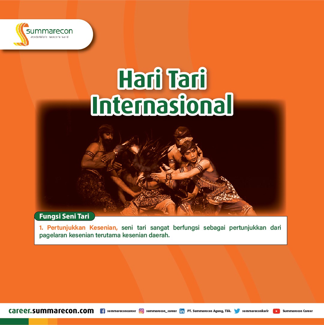 Hari Tari Internasional - Fungsi Seni Tari (1/4)