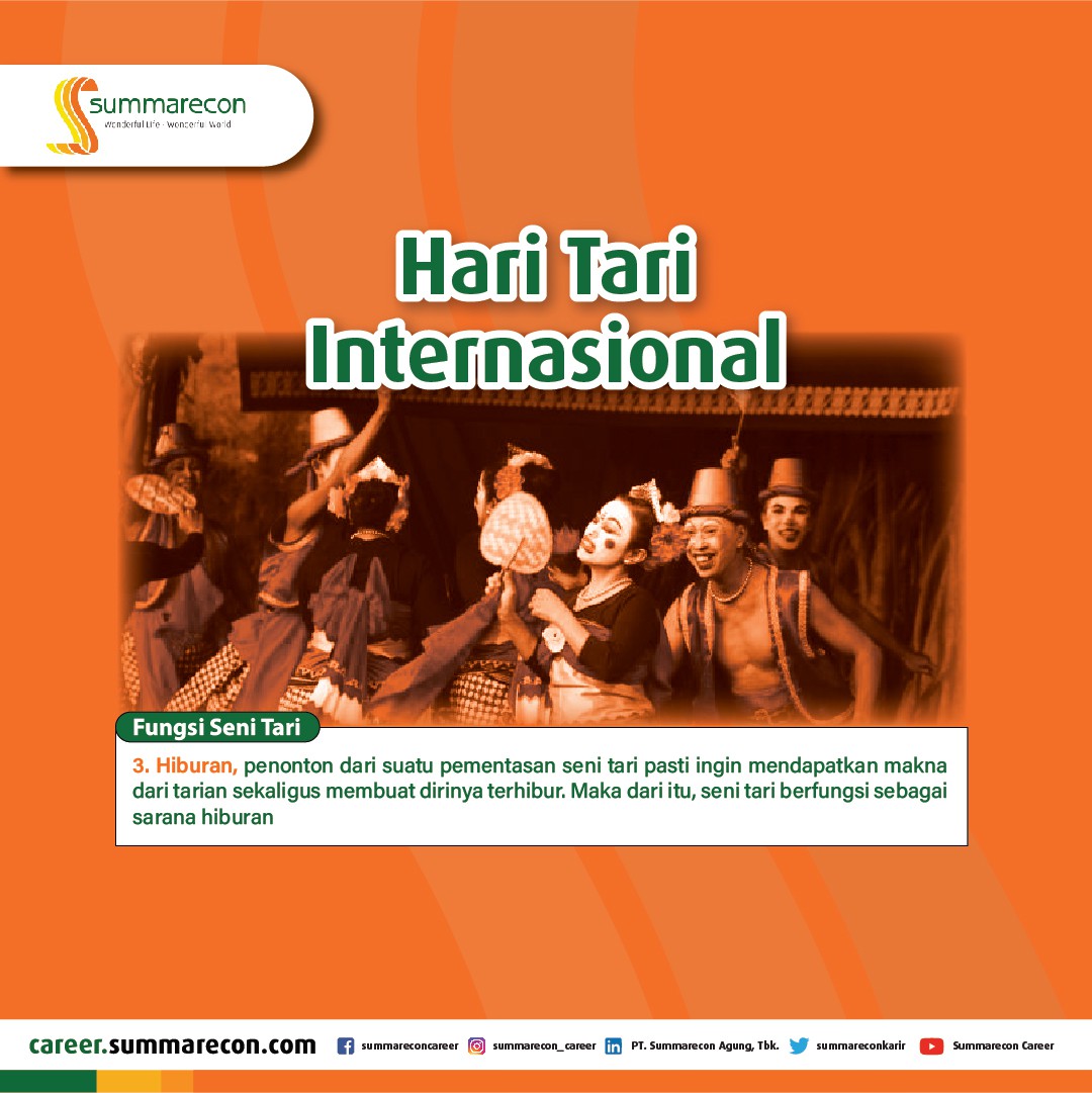 Hari Tari Internasional - Fungsi Seni Tari (3/4)