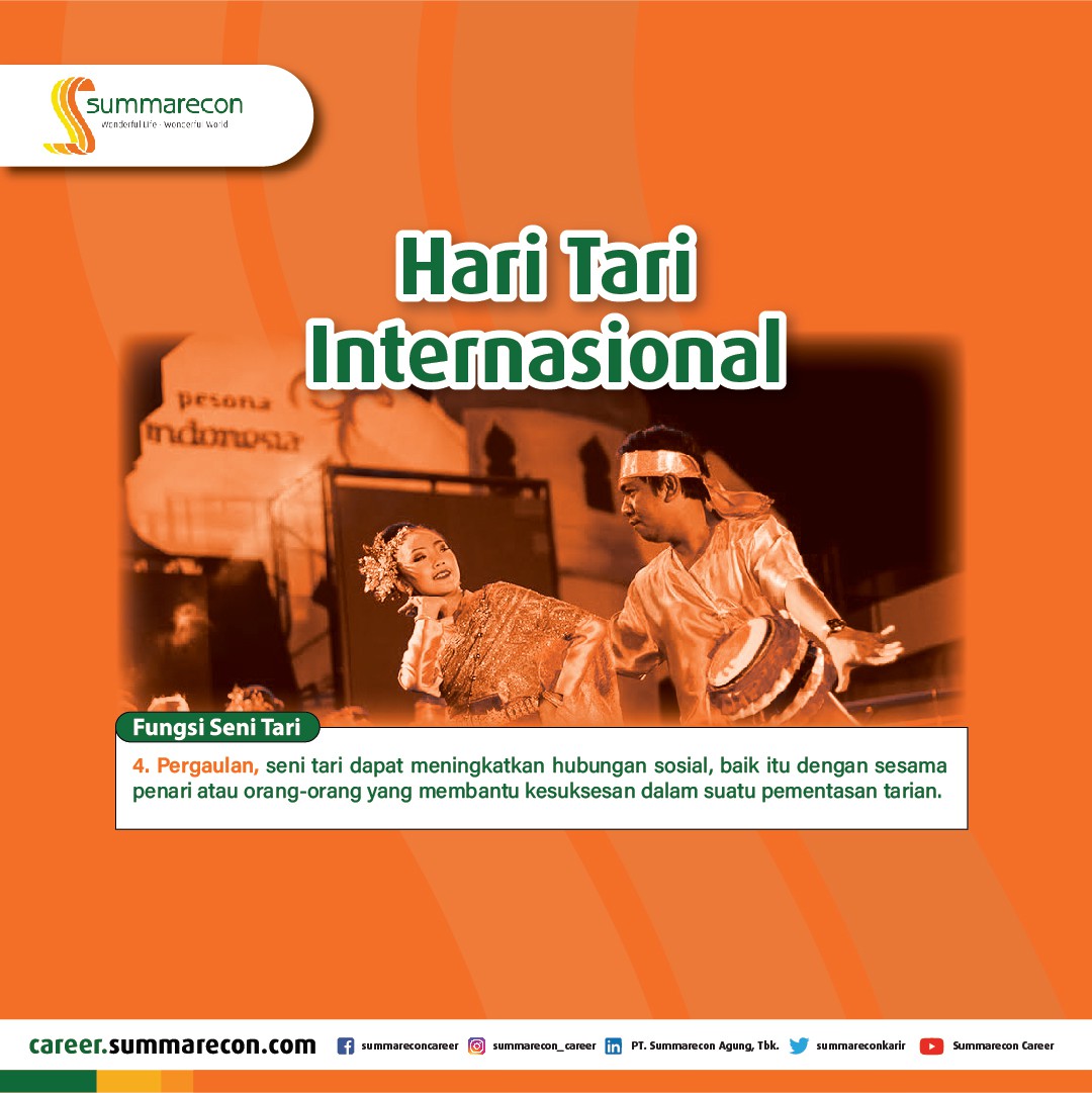 Hari Tari Internasional - Fungsi Seni Tari (4/4)