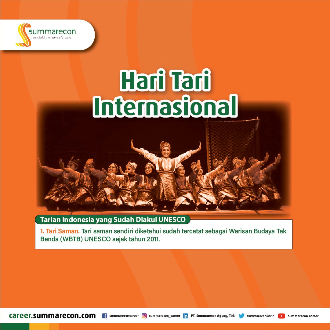 Hari Tari Internasional - Tarian Indonesia yang Sudah Diakui UNESCO (1/4)