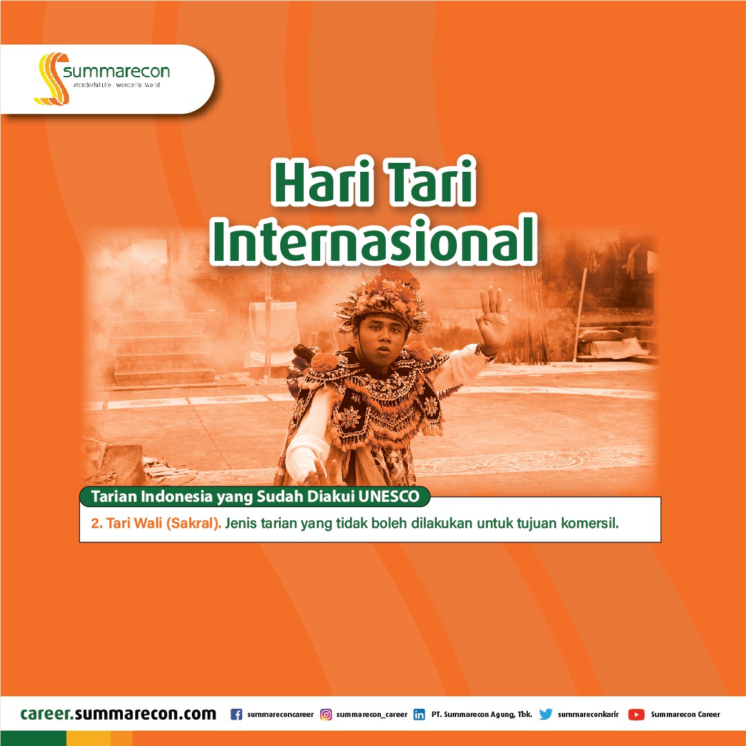 Hari Tari Internasional - Tarian Indonesia yang Sudah Diakui UNESCO (2/4)