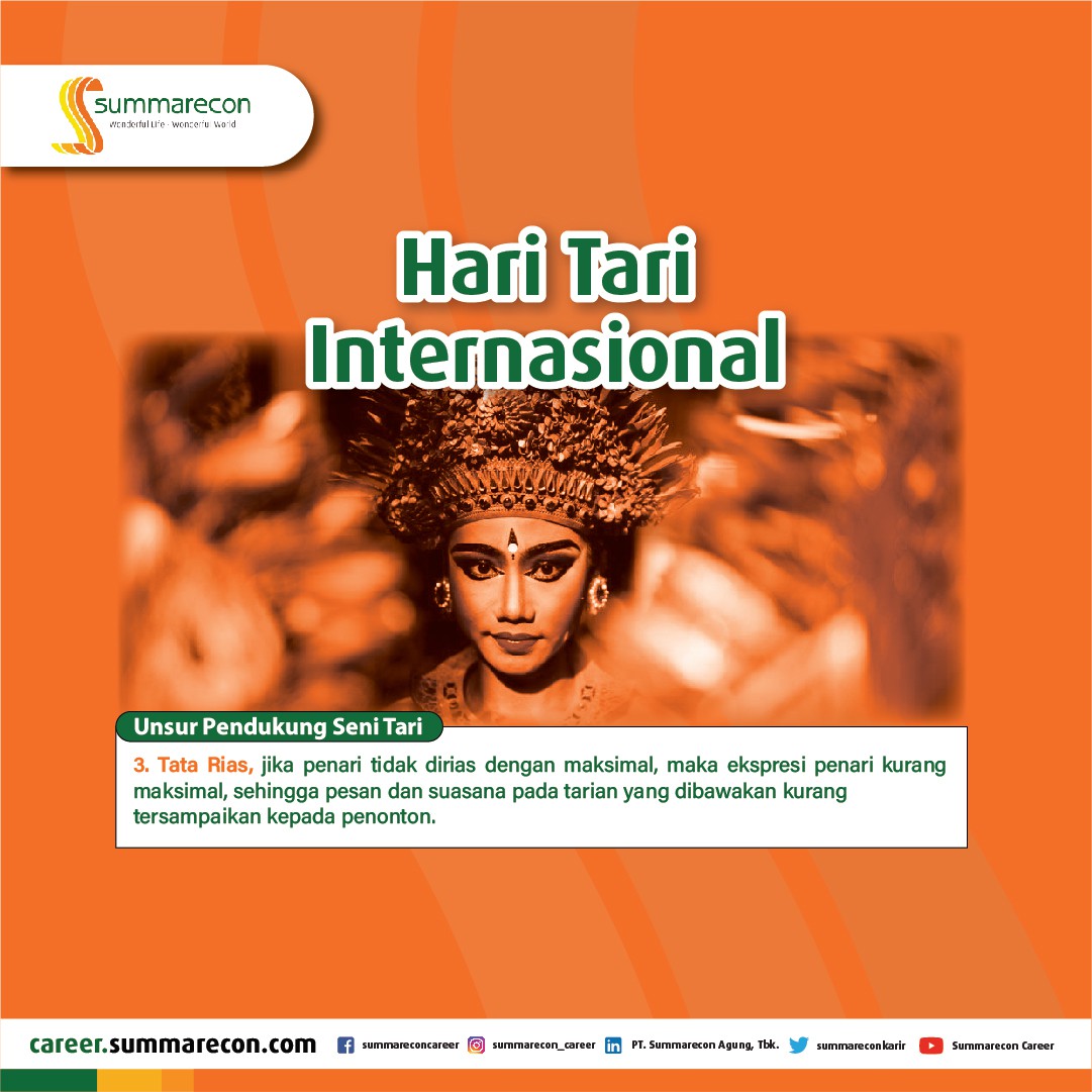 Hari Tari Internasional - Unsur Pendukung Seni Tari (3/5)
