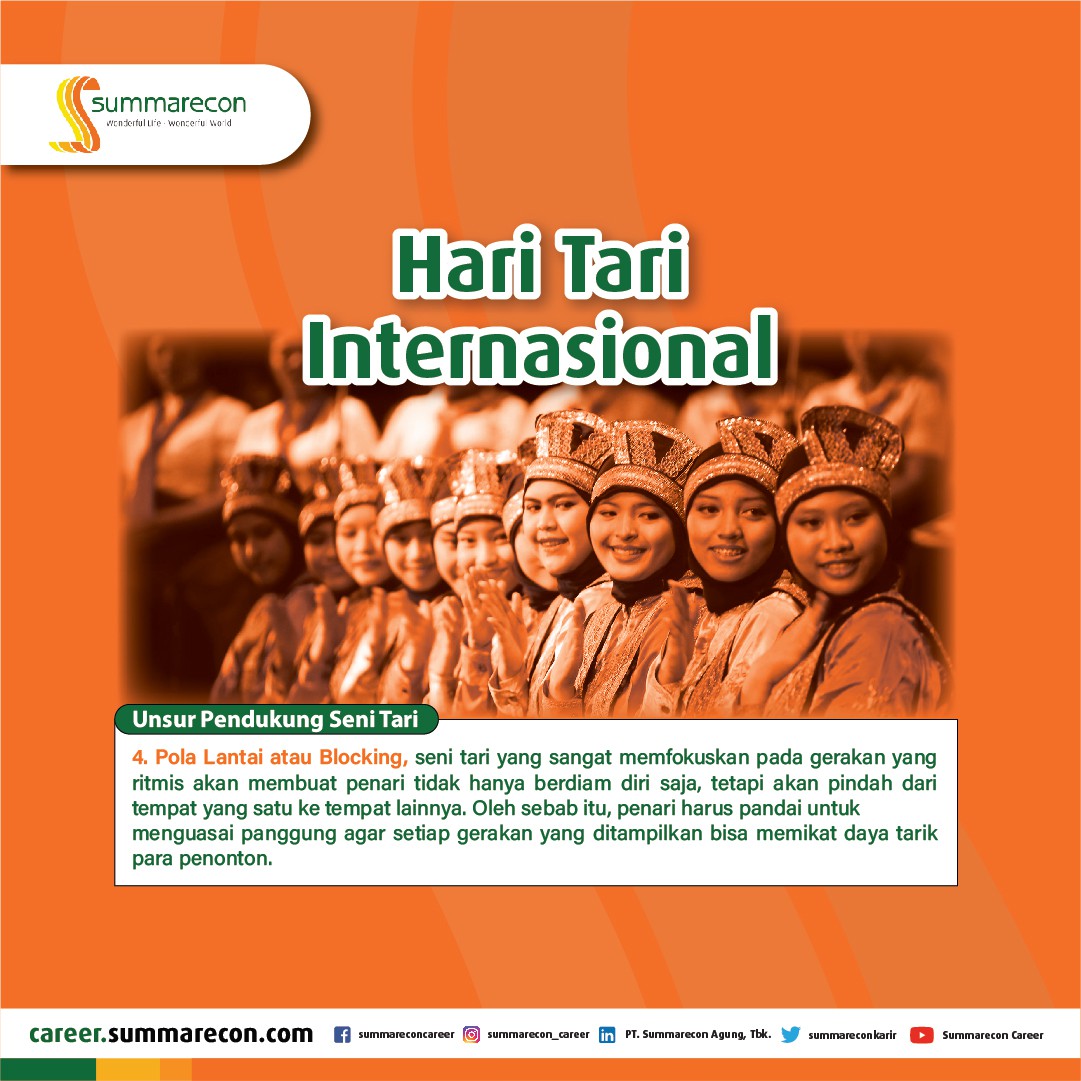 Hari Tari Internasional - Unsur Pendukung Seni Tari (4/5)
