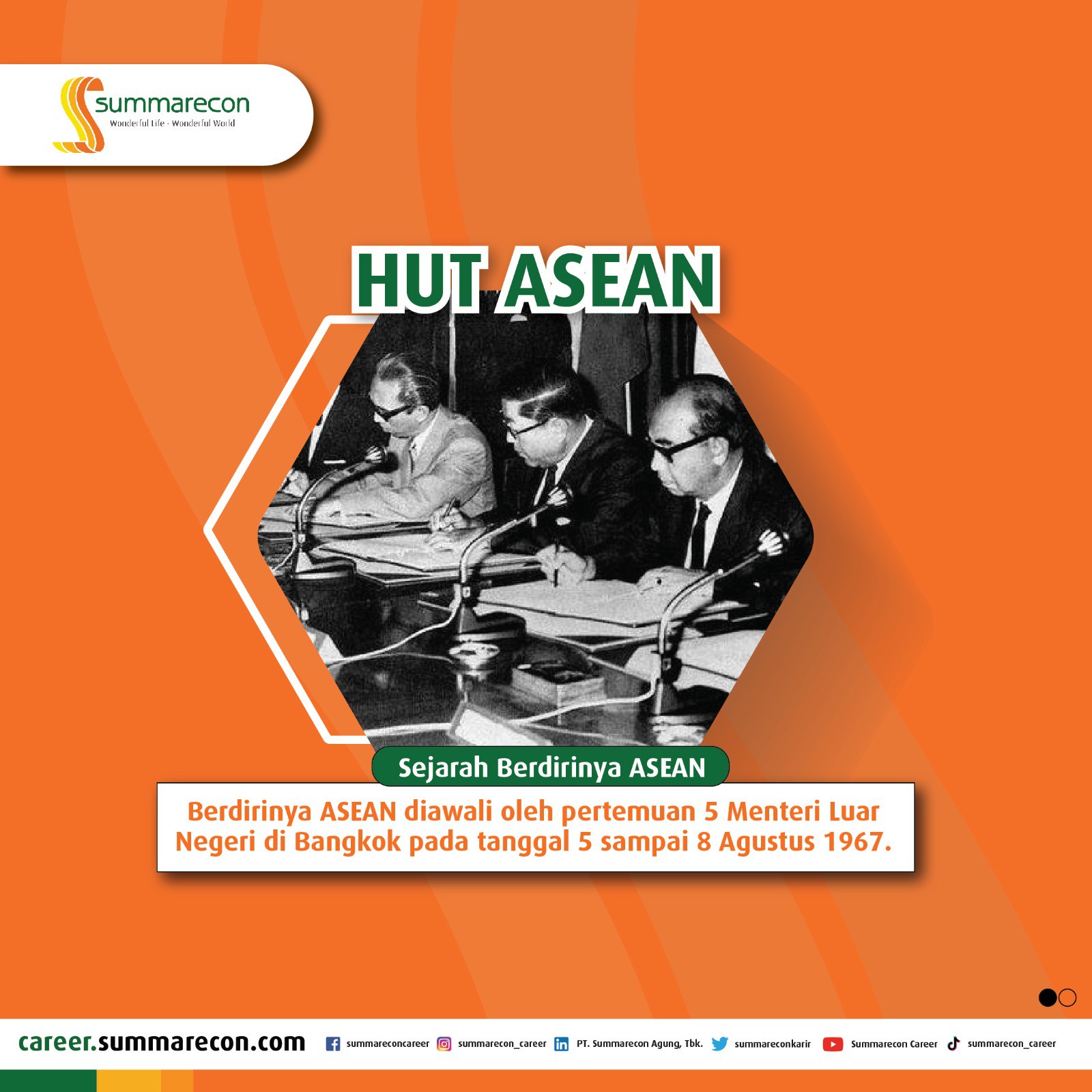 HUT ASEAN - Sejarah Berdirinya ASEAN (1/8)