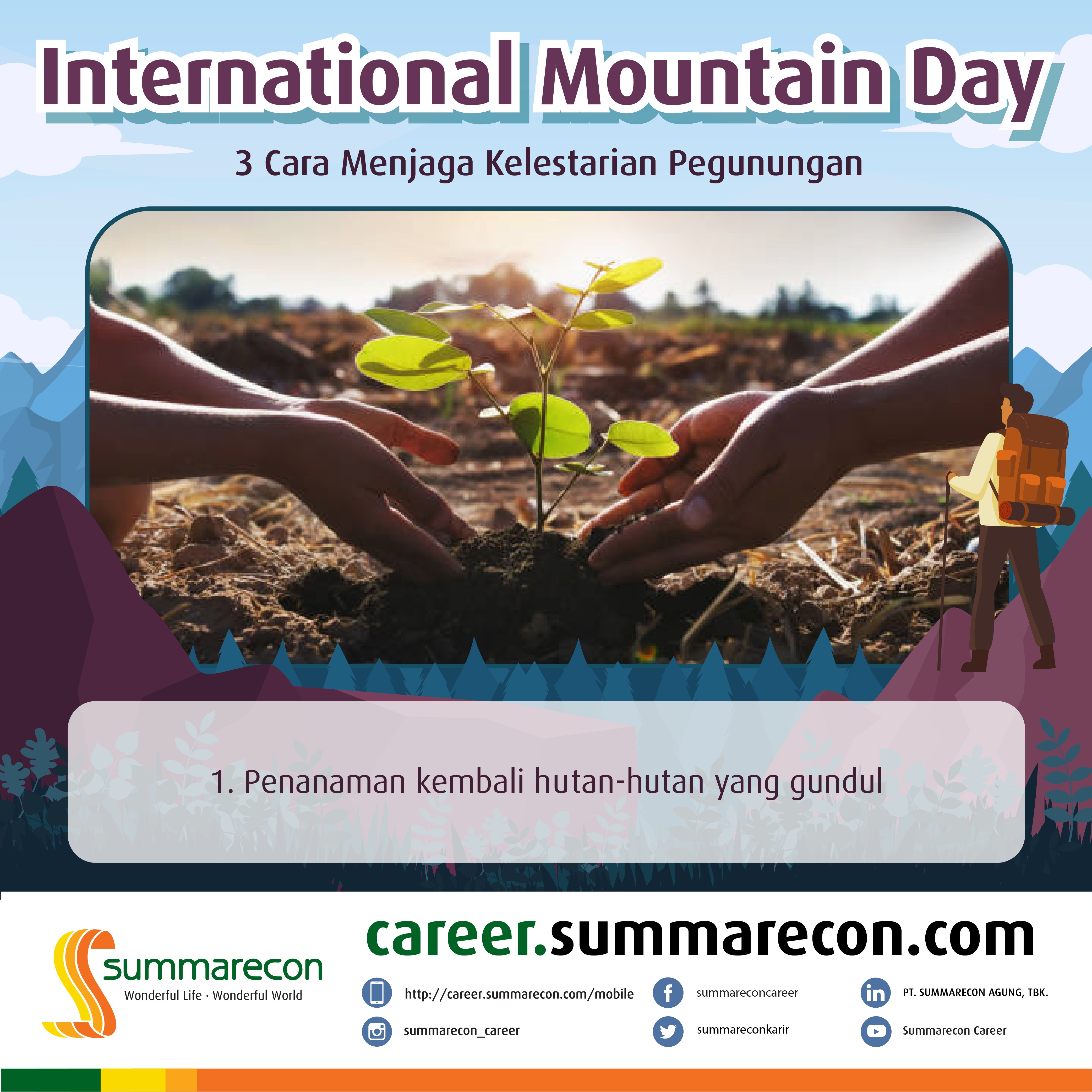 International Mountain Day - 3 Cara Menjaga Kelestarian Pegunungan (1/3)