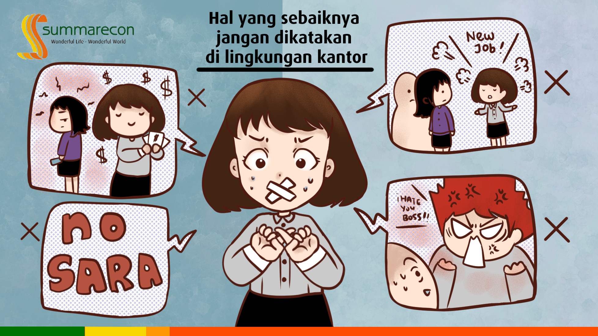 Jangan “ Curhat” pada Rekan Kerja