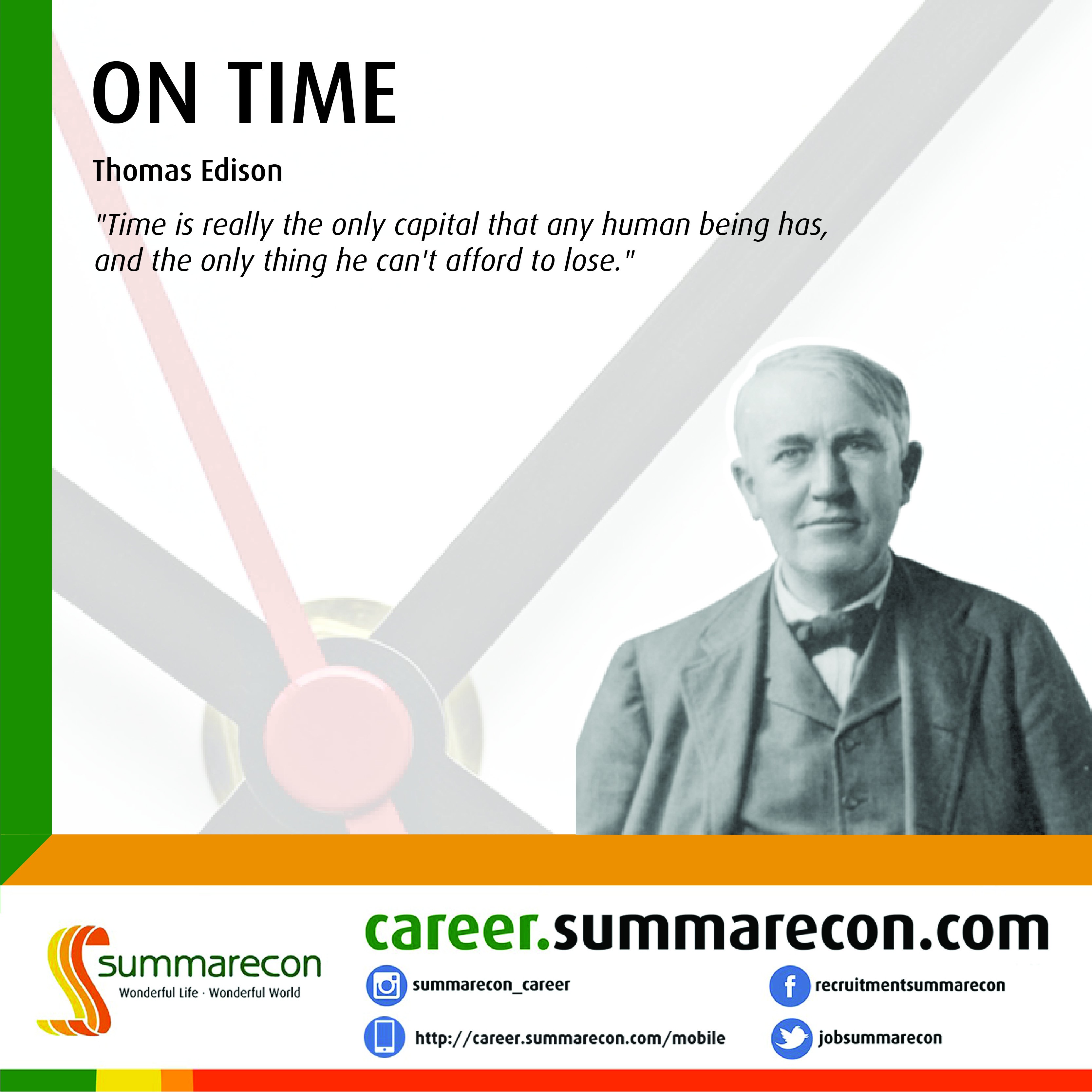 On Time - Thomas Edison
