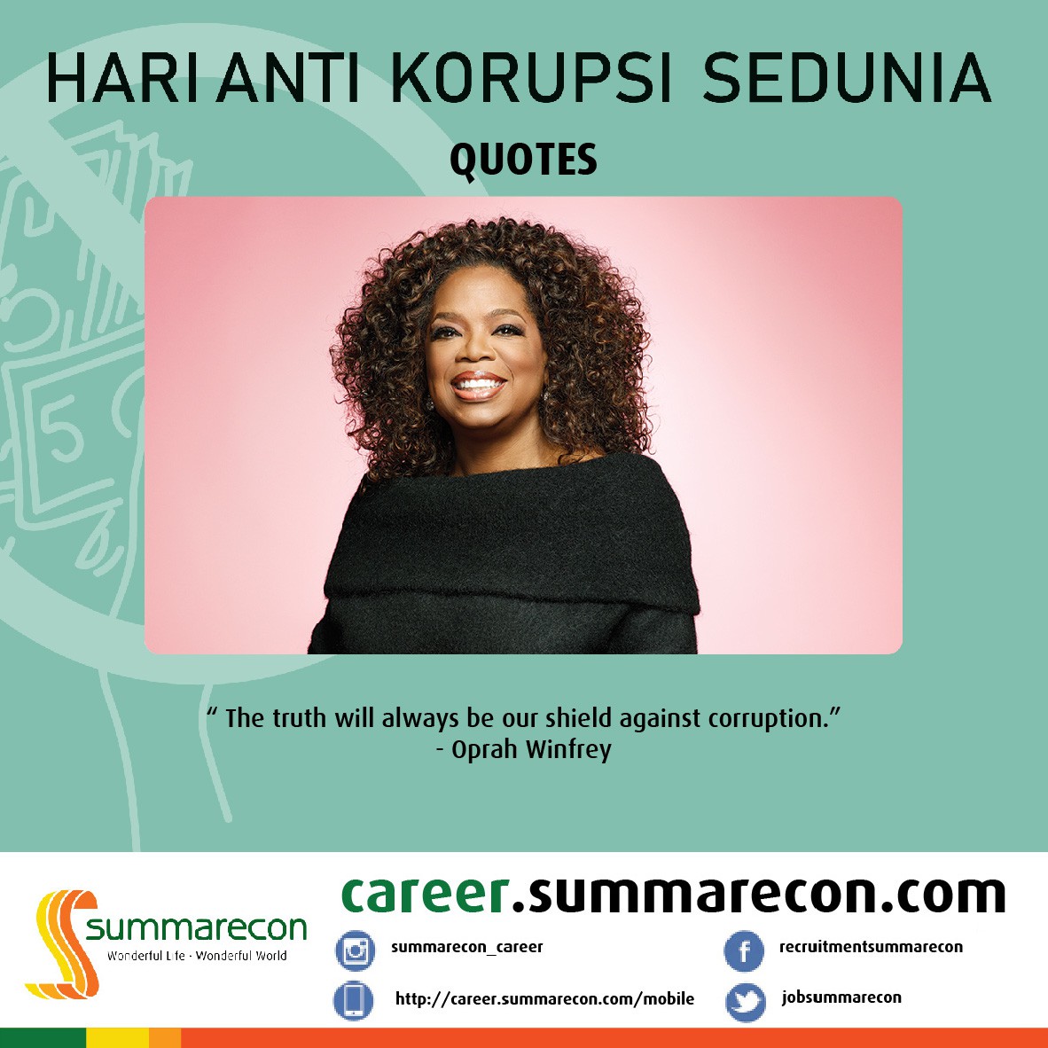 Trivia Anti Korupsi: Quotes (Oprah Winfrey)