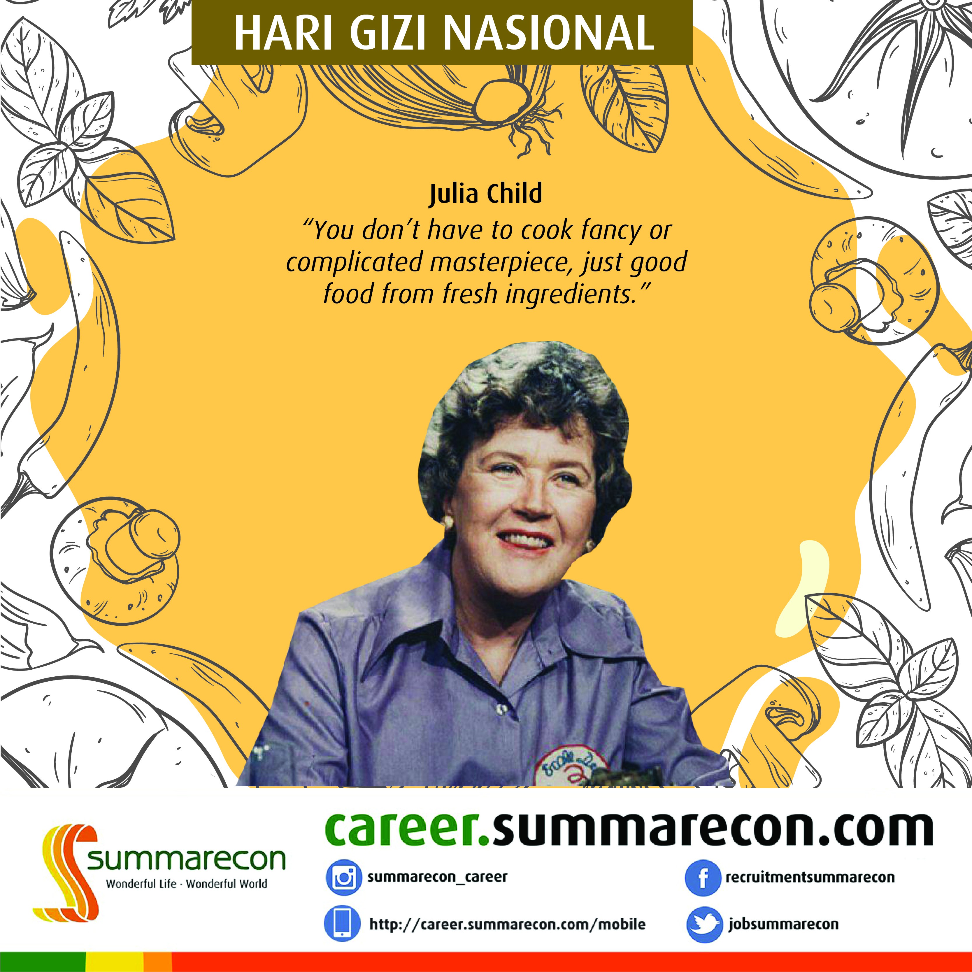 Trivia Gizi & Makanan - Julia Child