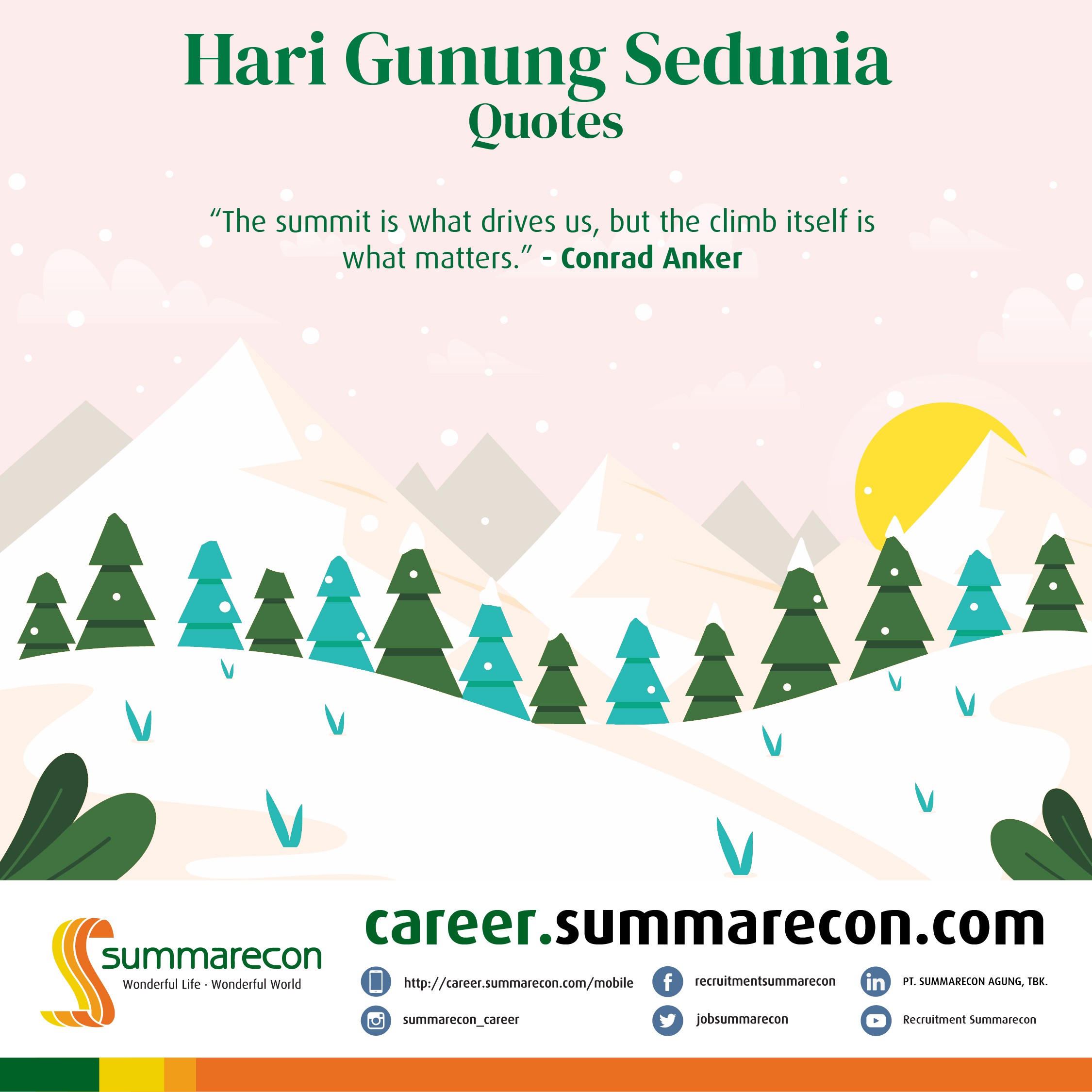 Trivia Hari Gunung Sedunia -  Quotes (2/6)