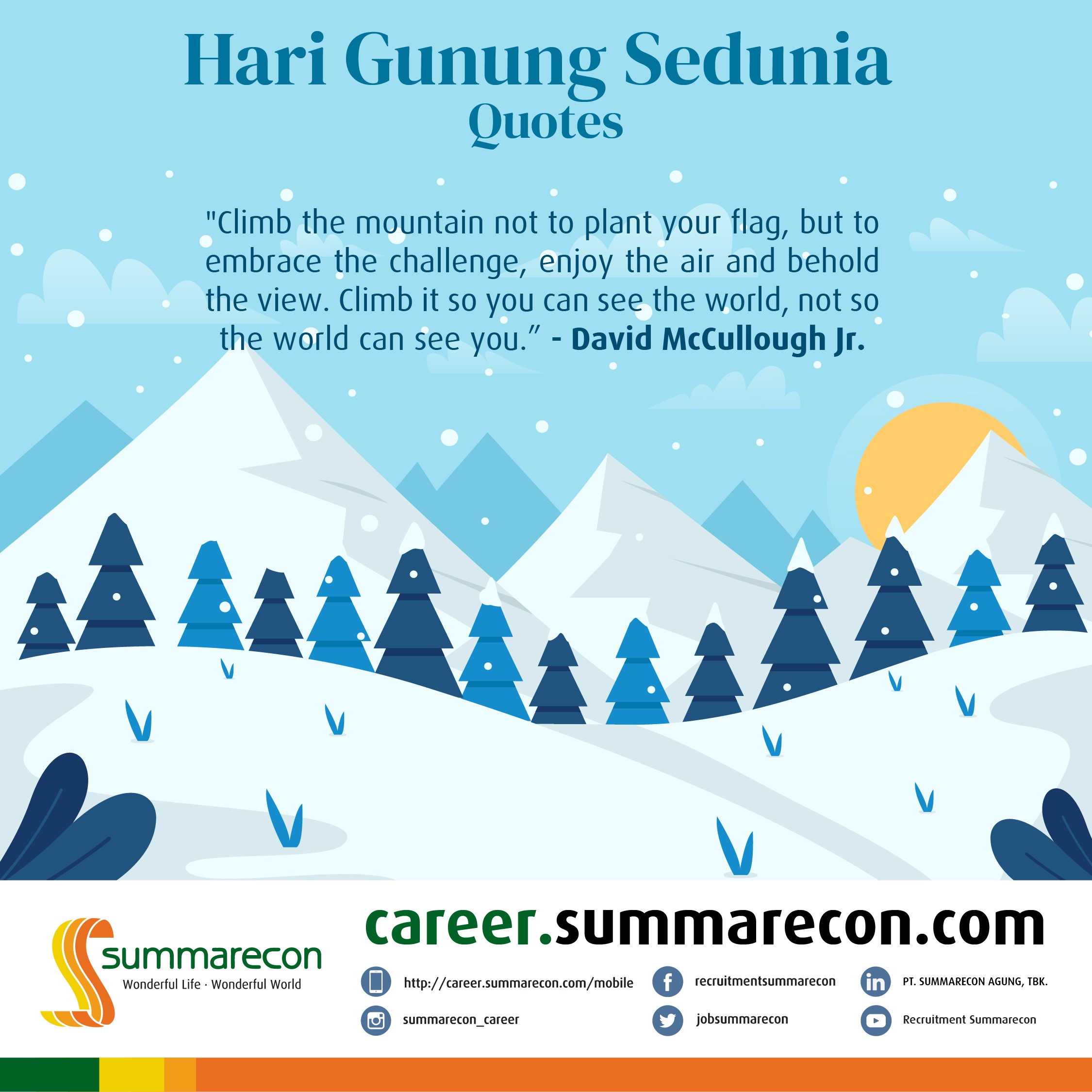 Trivia Hari Gunung Sedunia -  Quotes (5/6)