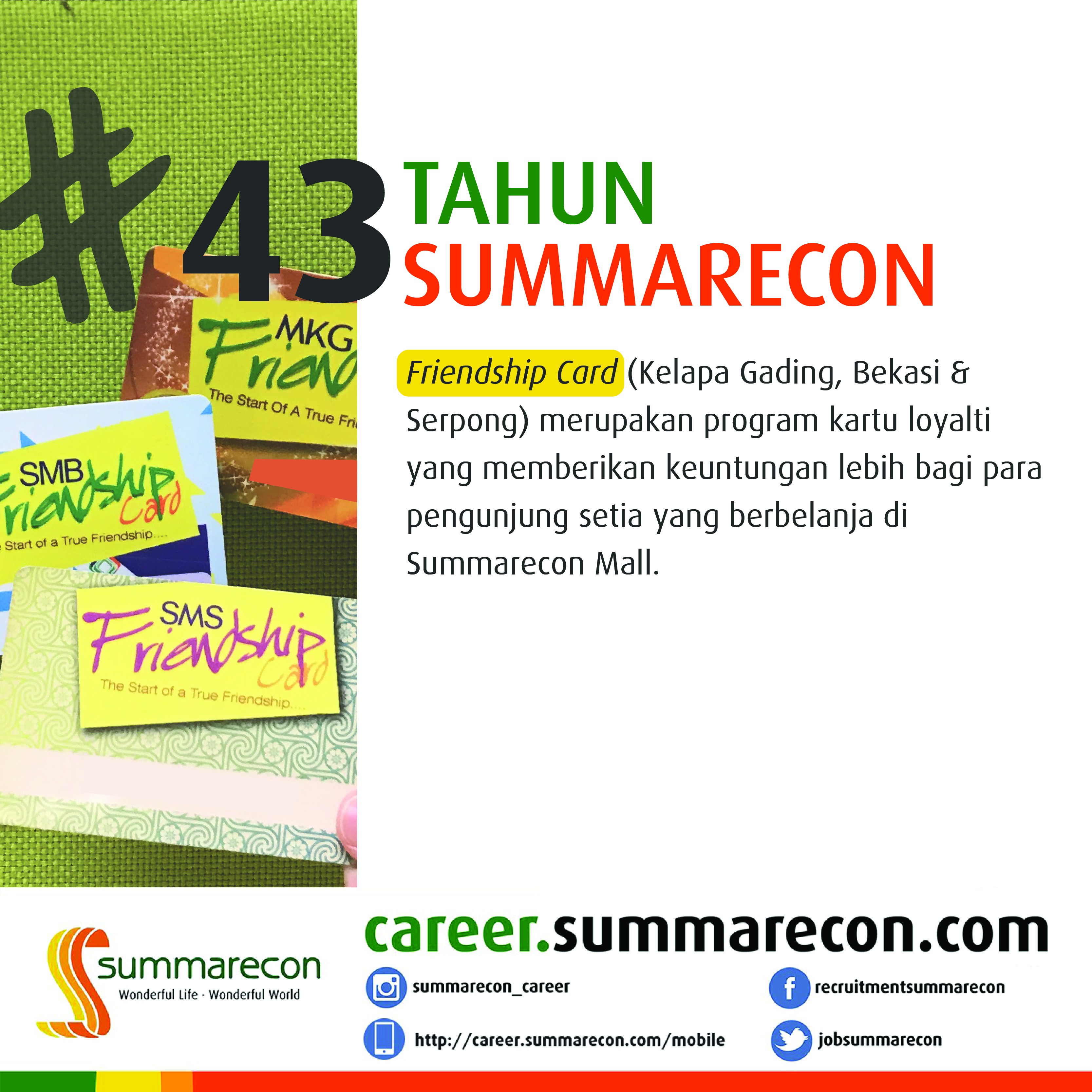 Trivia Summarecon - FriendshipCard