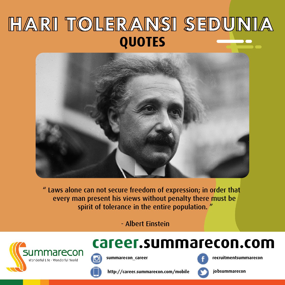 Trivia Toleransi: Quotes (Albert Einstein)