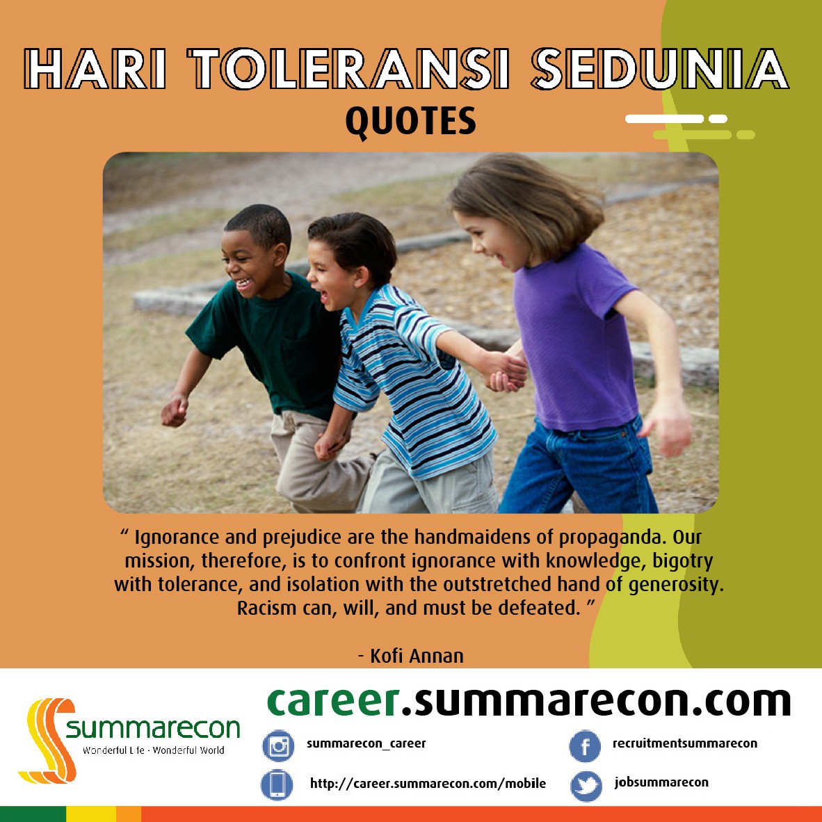 Trivia Toleransi: Quotes (Kofi Annan)