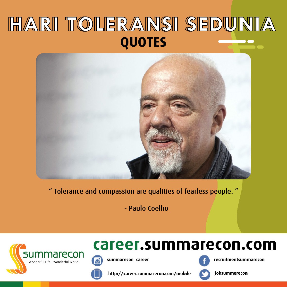 Trivia Toleransi: Quotes (Paulo Coelho)