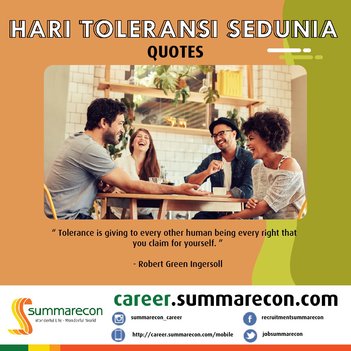 Trivia Toleransi: Quotes (Robert Green Ingersoll)