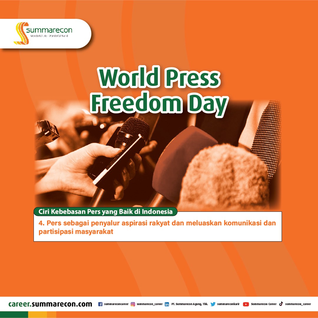 World Press Freedom Day - Ciri Kebebasan Pers yang Baik di Indonesia (4/6)