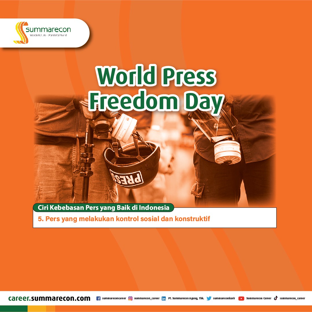 World Press Freedom Day - Ciri Kebebasan Pers yang Baik di Indonesia (5/6)