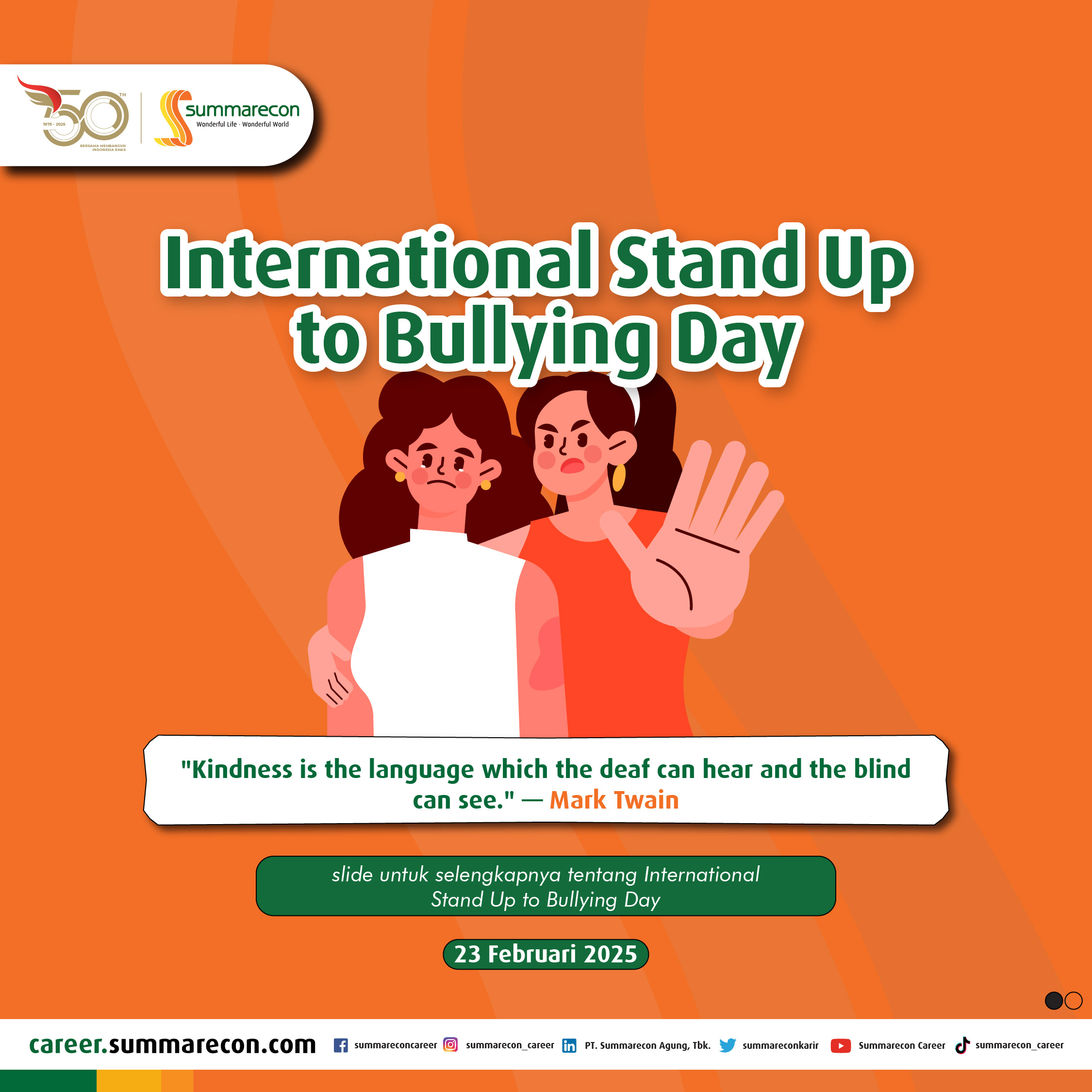 International Stand Up to Bullying Day