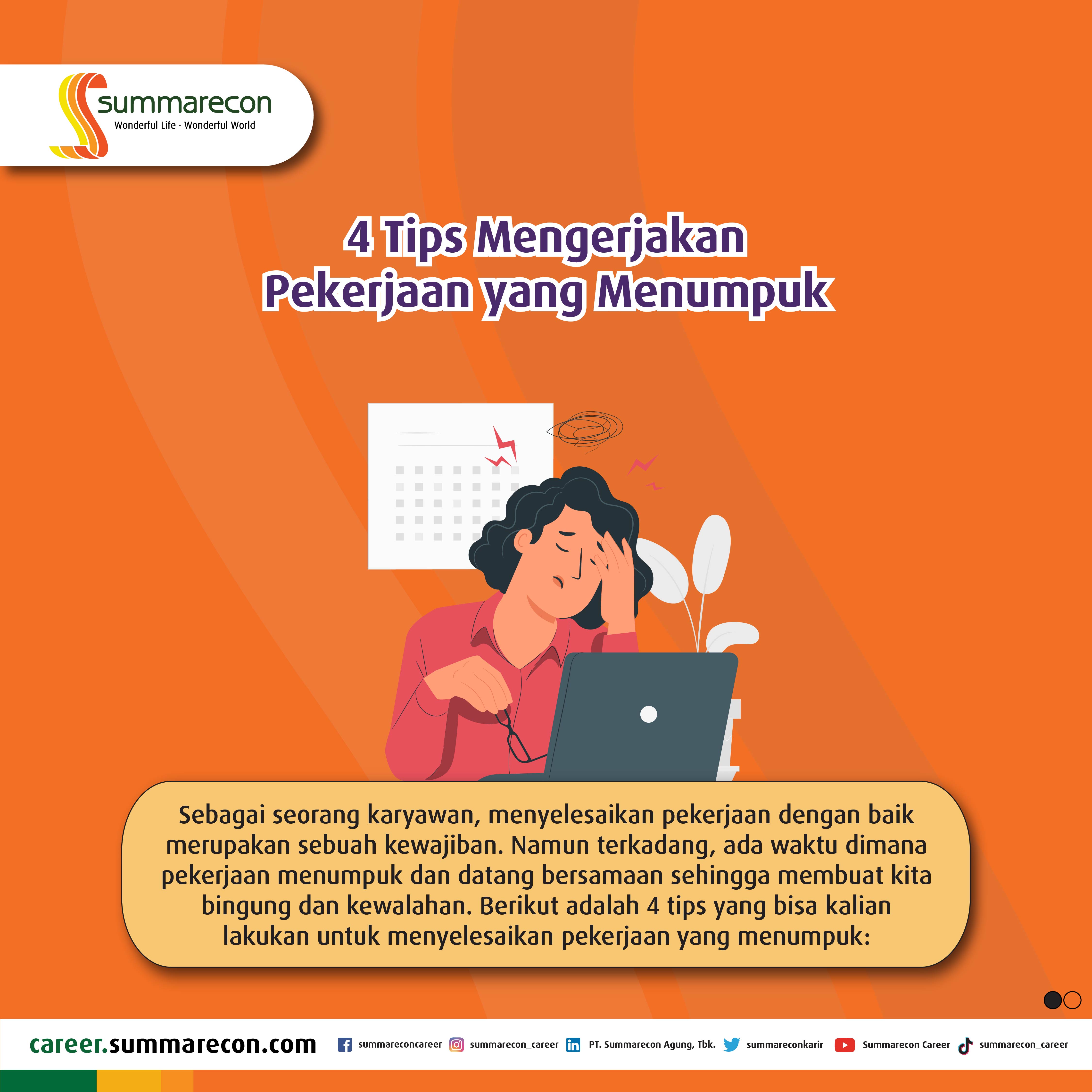 4 Tips Mengerjakan Pekerjaan yang Menumpuk
