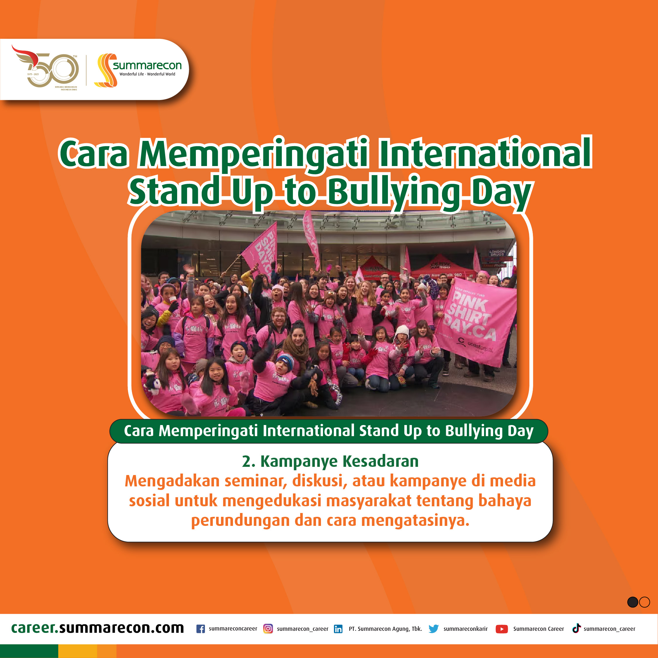 Cara Memperingati International Stand Up to Bullying Day (2/4)