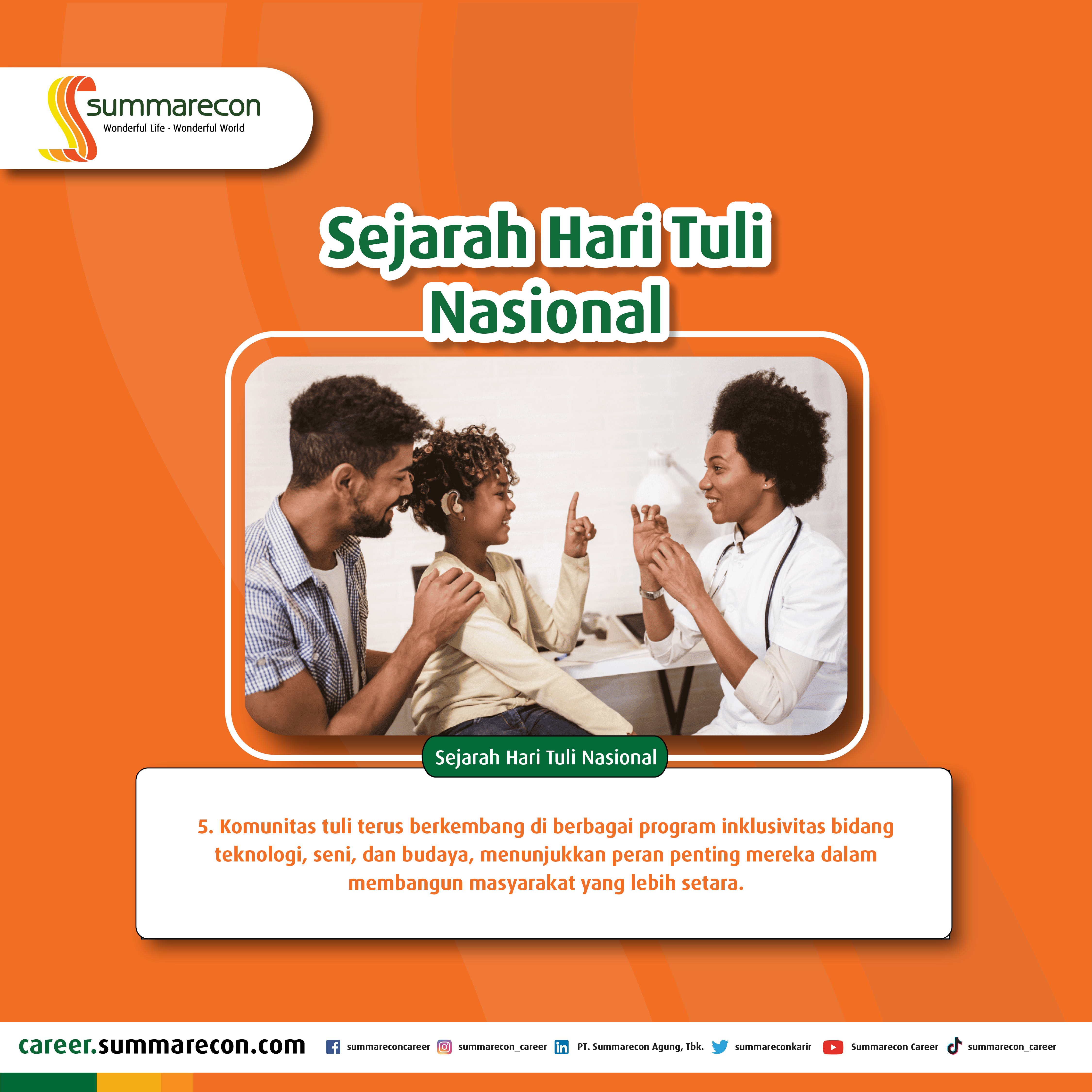 Sejarah Hari Tuli Nasional (5/5)