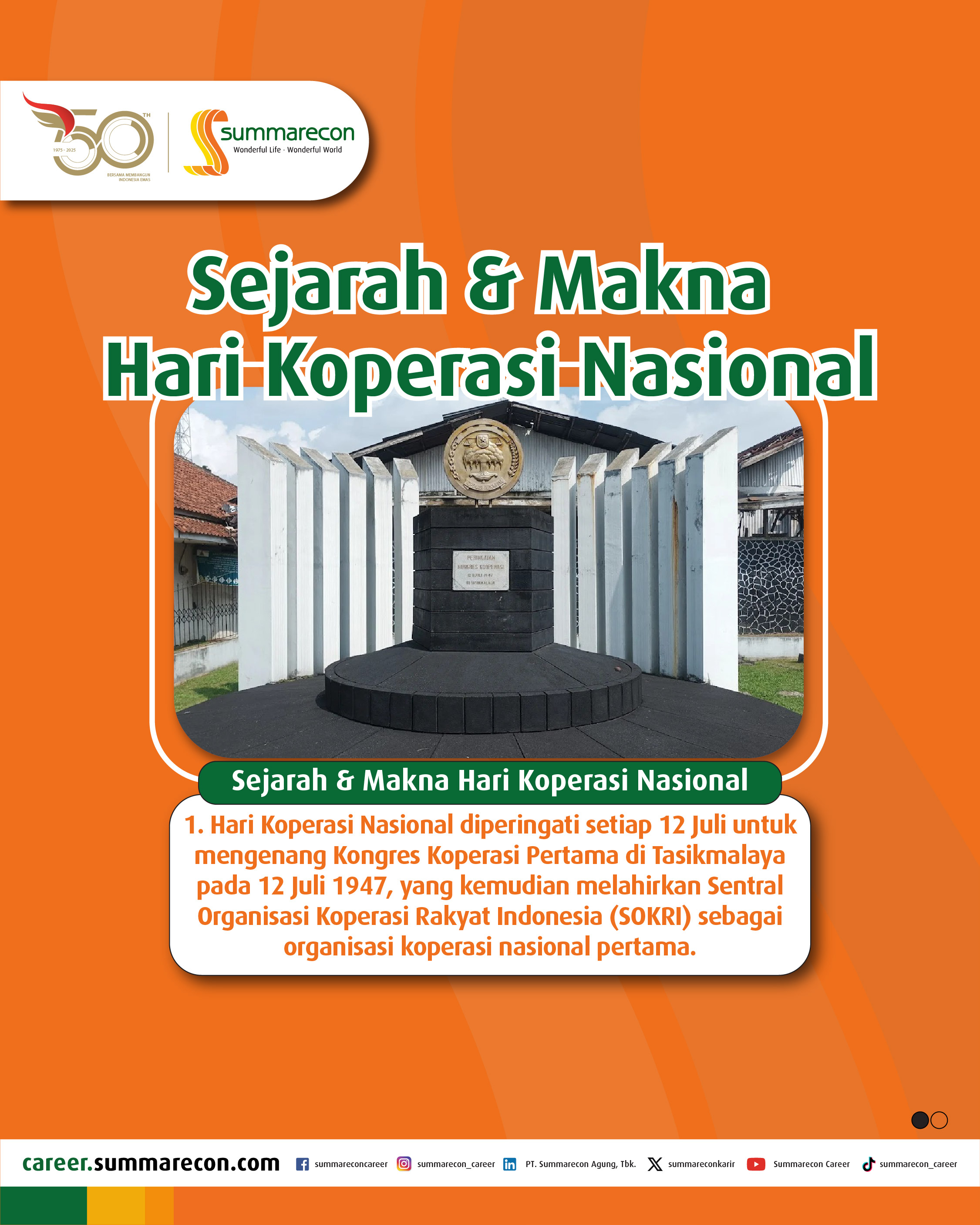 Sejarah & Makna Hari Koperasi Nasional (1/4)