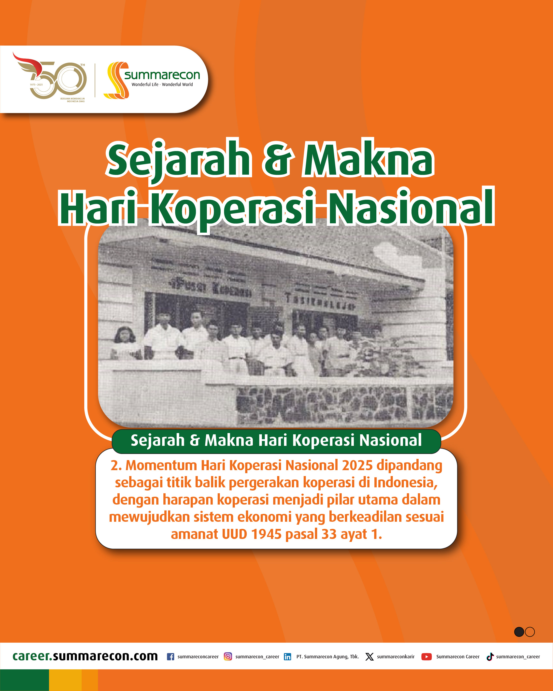 Sejarah & Makna Hari Koperasi Nasional (2/4)
