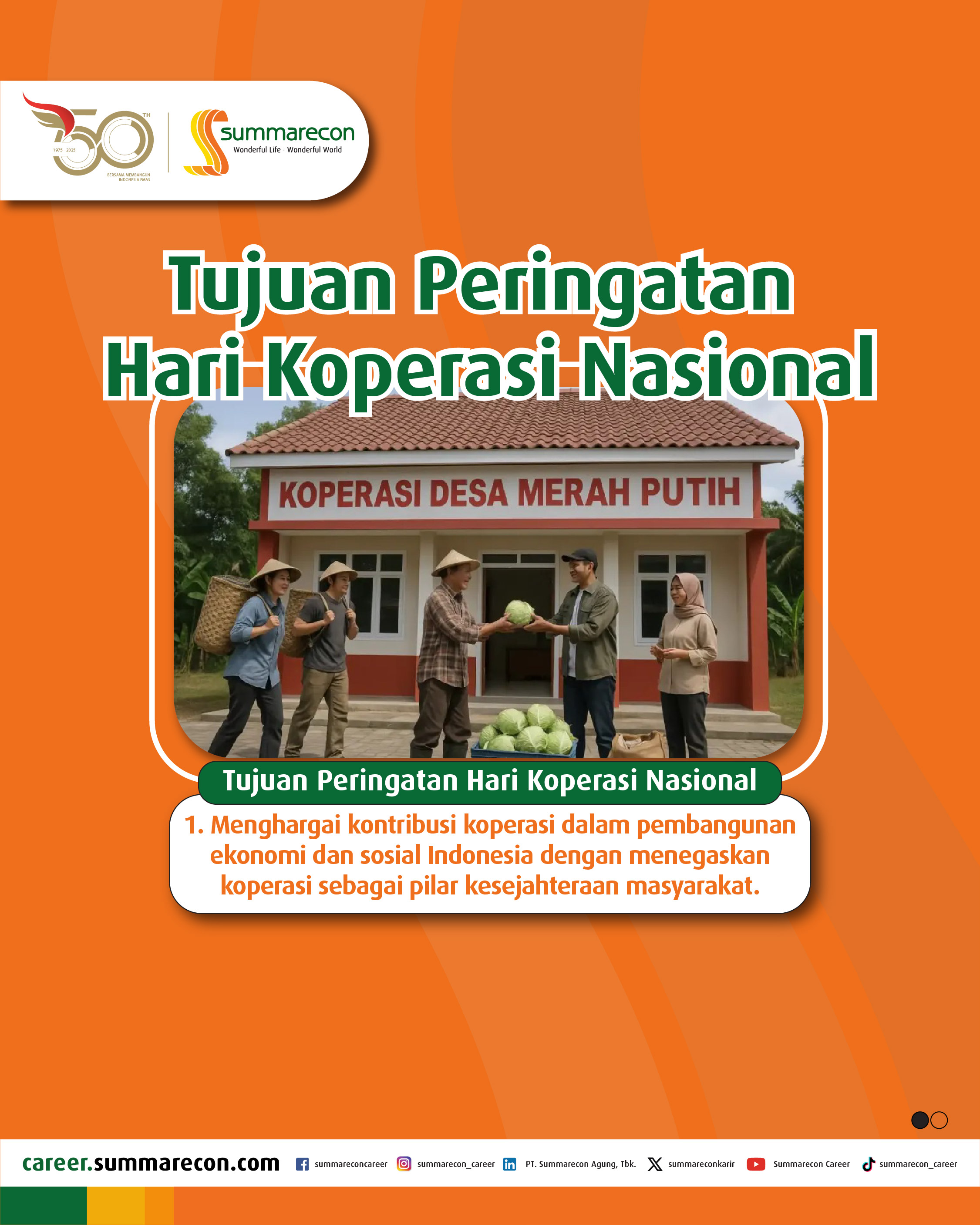 Tujuan Peringatan Hari Koperasi Nasional (1/3)