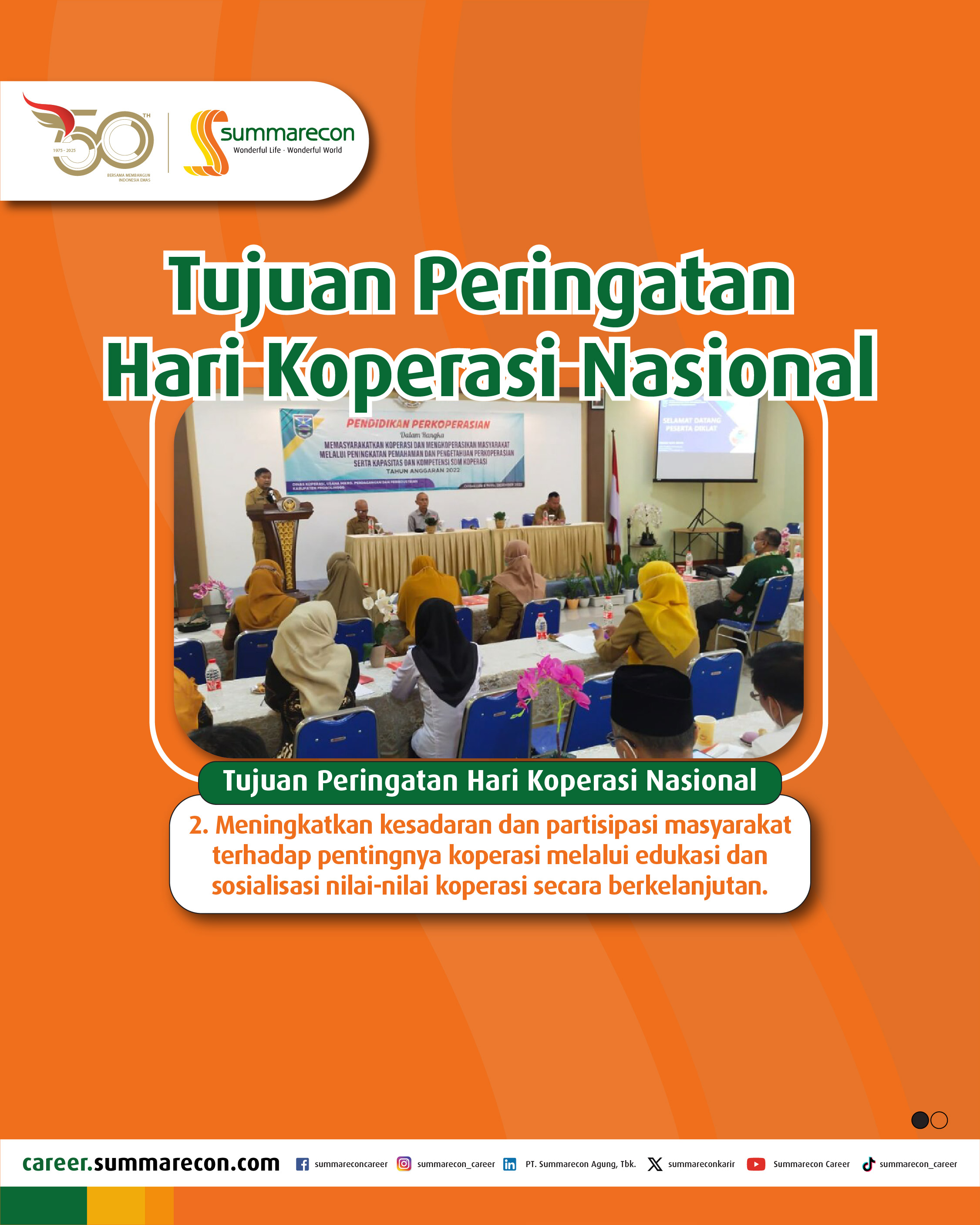 Tujuan Peringatan Hari Koperasi Nasional (2/3)