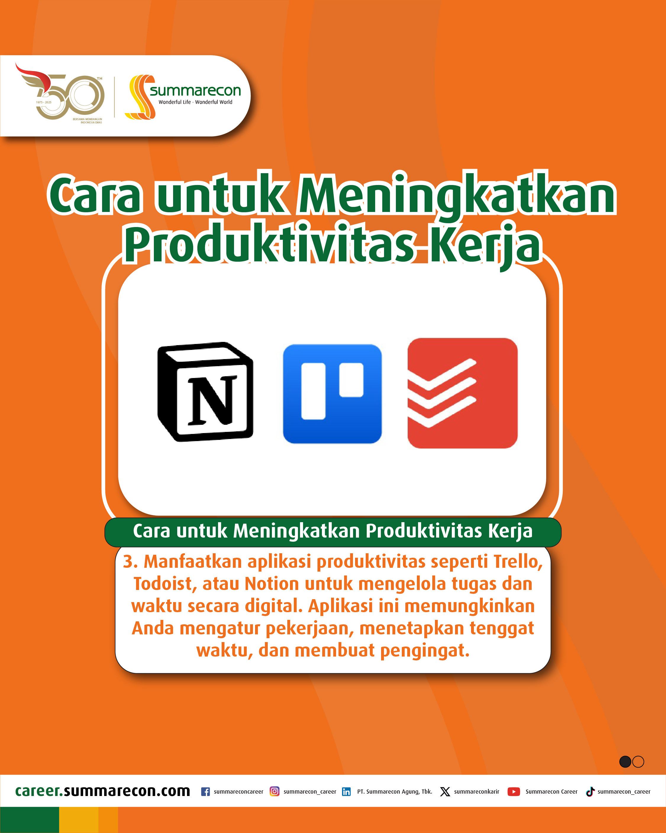 Cara untuk Meningkatkan Produktivitas Kerja  (3/4)