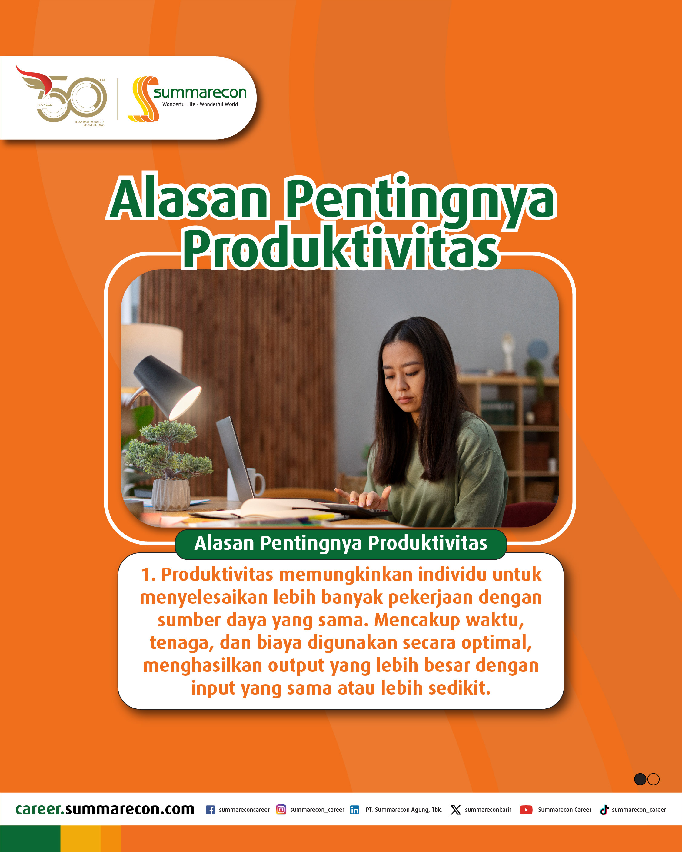 Alasan Pentingnya Produktivitas (1/4)