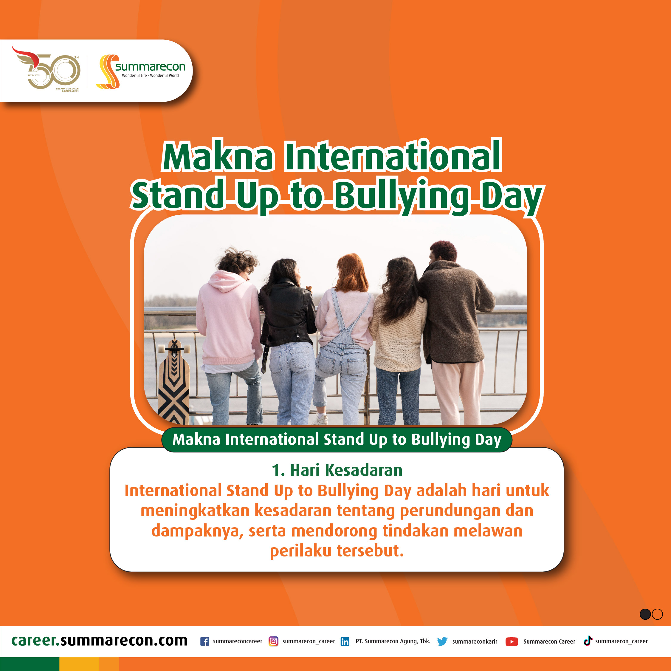 Makna International Stand Up to Bullying Day (1/4)