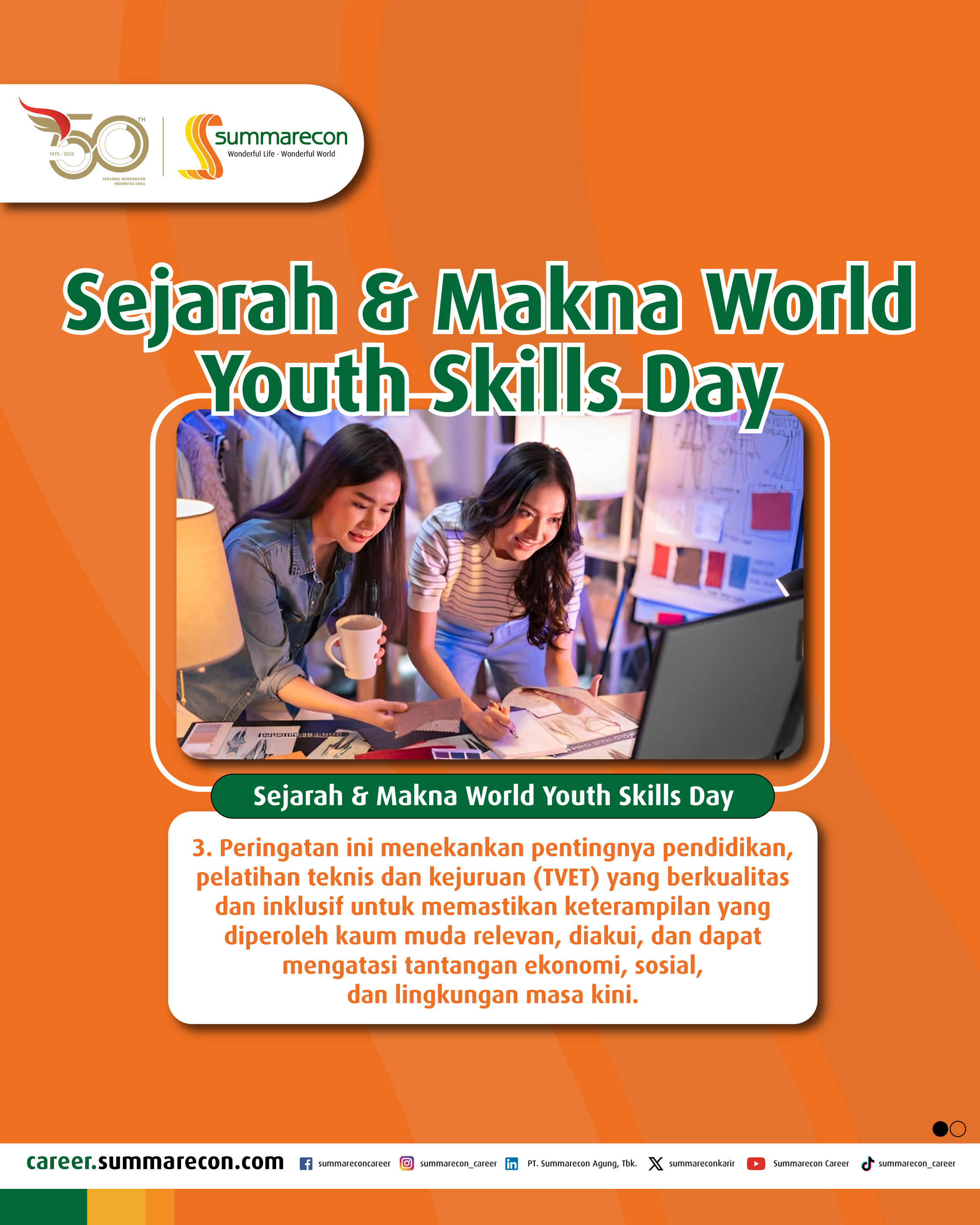 Sejarah & Makna World Youth Skills Day (3/4)