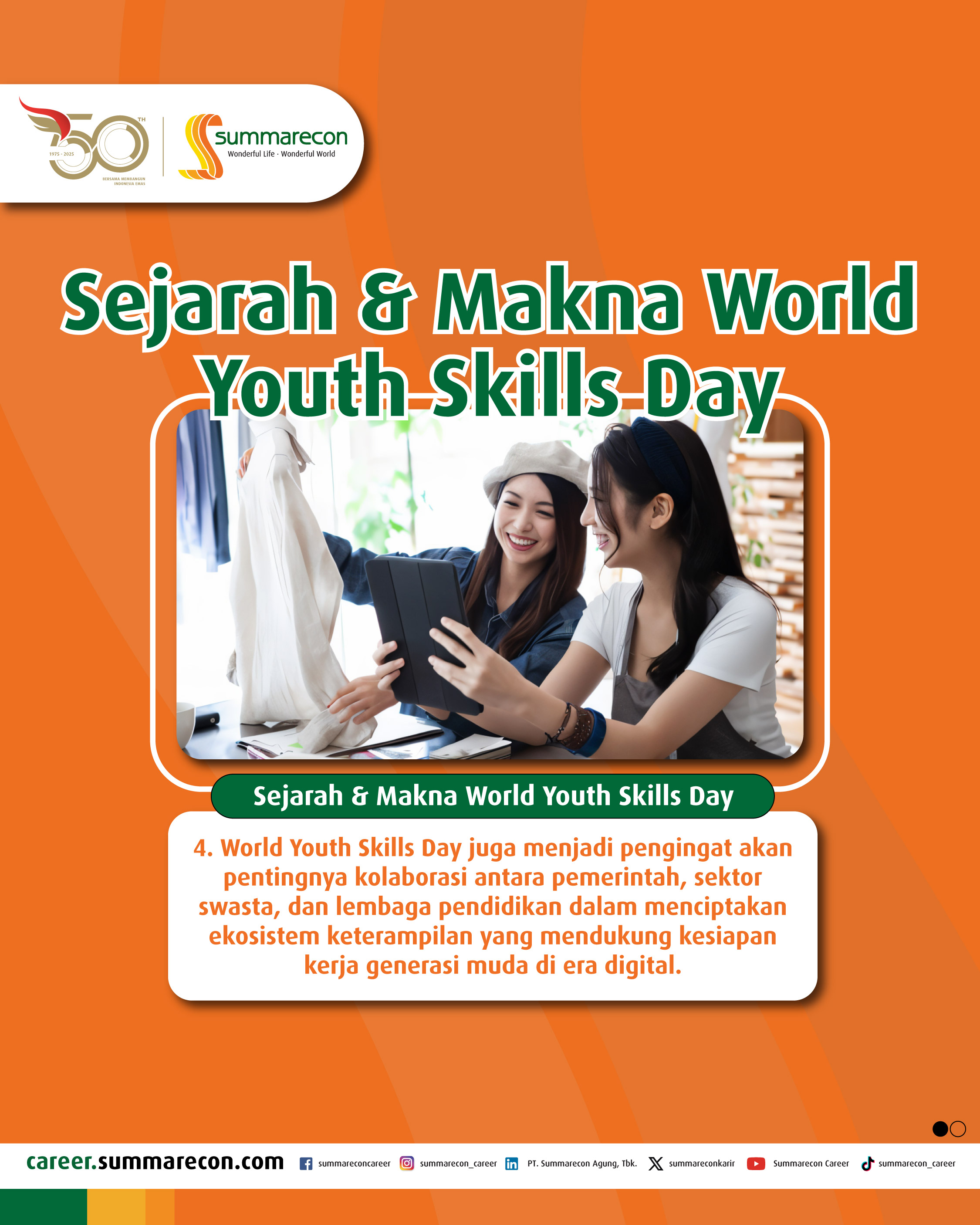 Sejarah & Makna World Youth Skills Day (4/4)