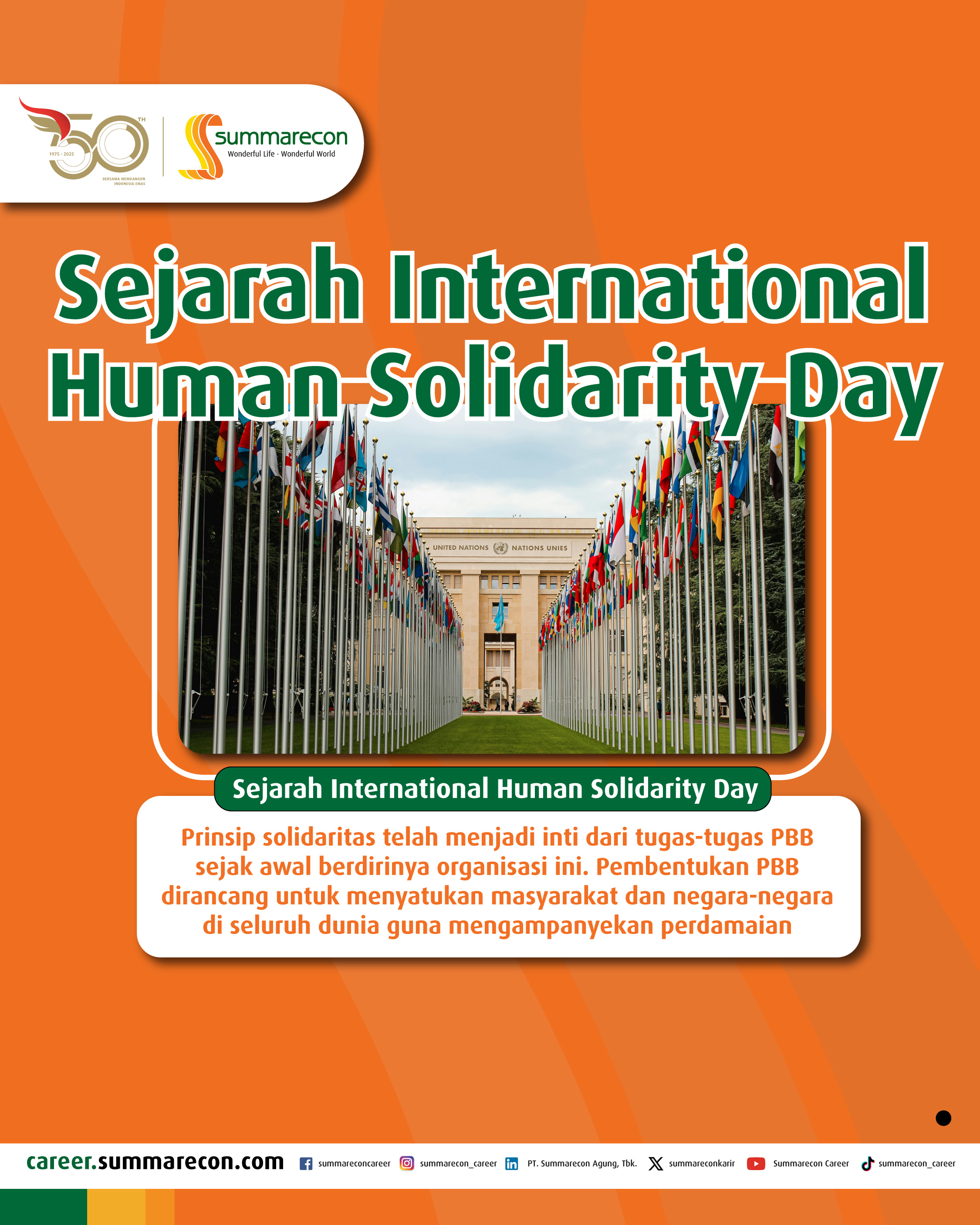 Sejarah International Human Solidarity Day