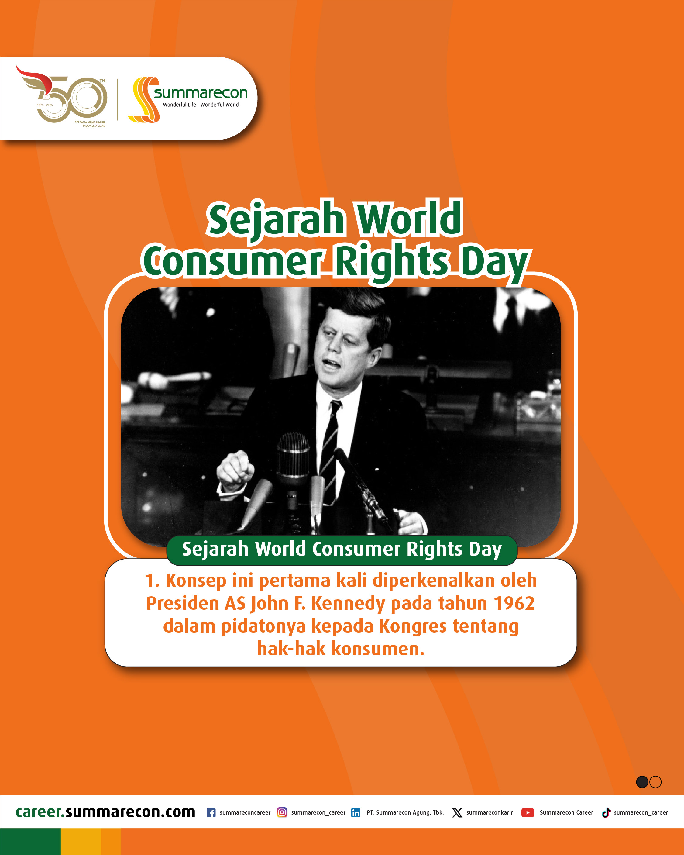 Sejarah World Consumer Rights Day (1/5)