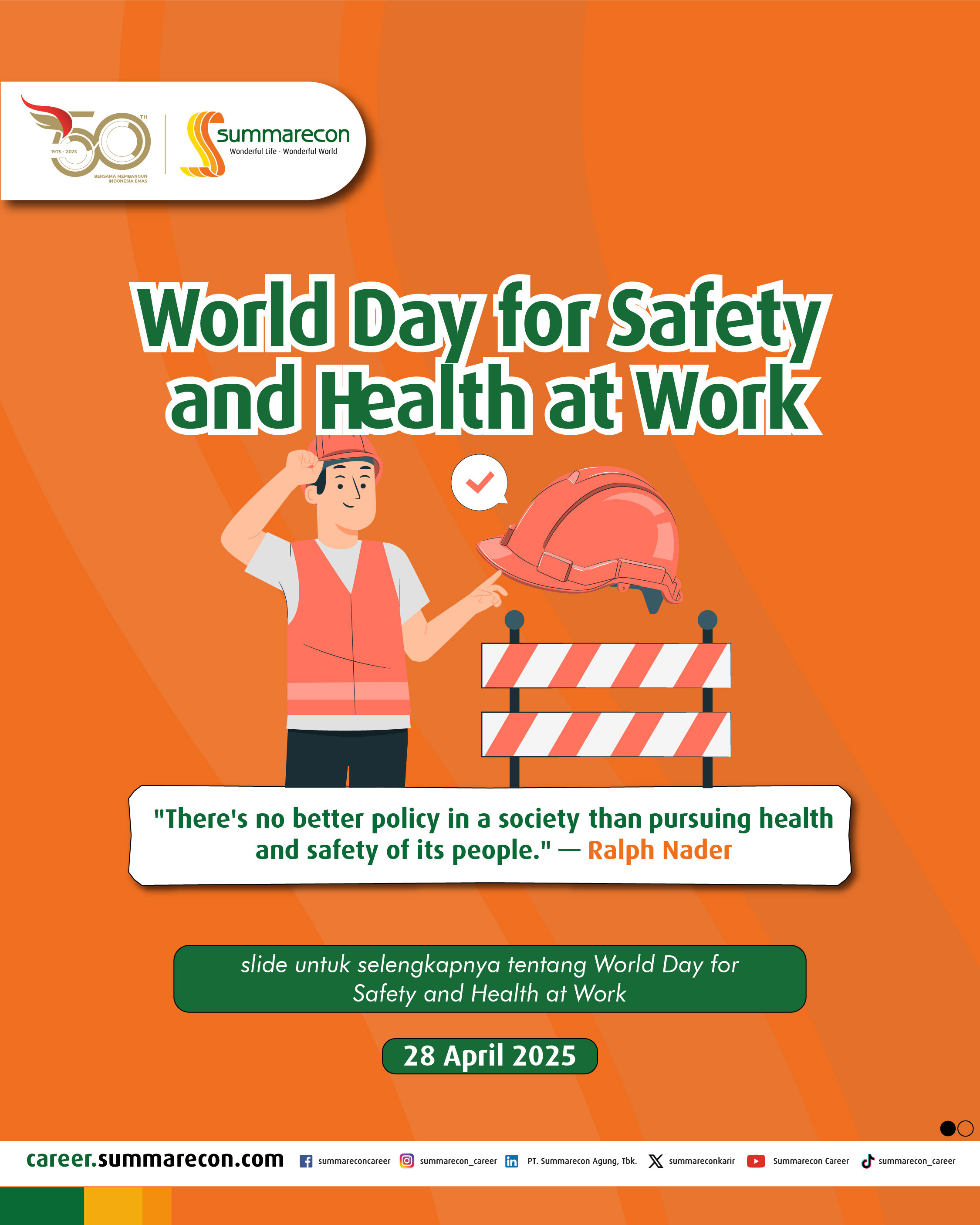 world Day for Safety and Health at Work